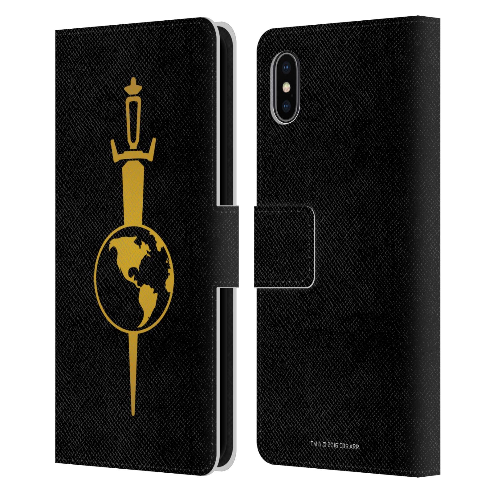 Star Trek Mirror Uniforms & Badges TOS Leather Book Wallet Case for iPhone Xs Max – Officially Licensed Head Case Designs – Perfect for Cosplay, Conventions & Trekkie Gifts