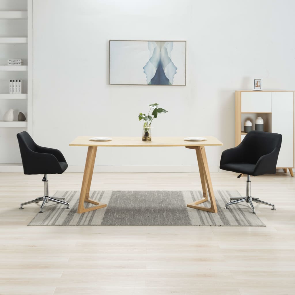 Stylish Czarina Swivel Dining Chair - Upholstered Fabric Seat with 360° Rotation - Perfect for Kitchen, Dining Room & Home Office