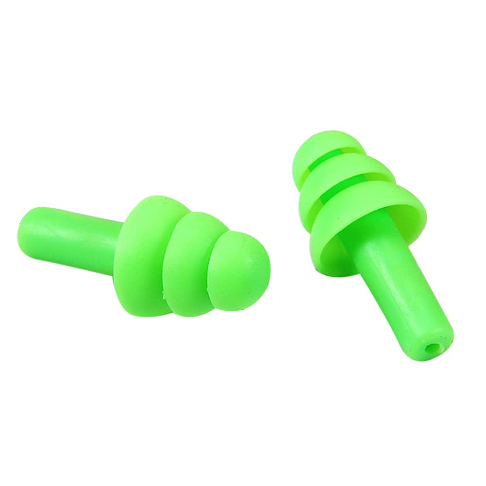 10pcs Reusable Silicone Ear Plugs for Noise Reduction & Sleep - Waterproof, Soundproof Earplugs for Swimming, Concerts, Travel & Work - Anti-Noise Boxed Ear Protection (Black)