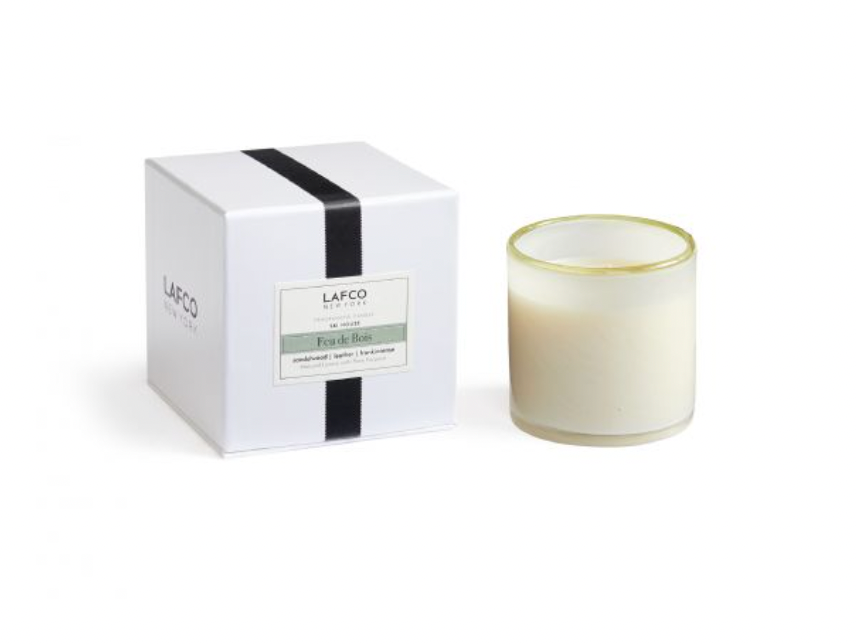 LAFCO Feu de Bois Scented Candle - Luxury Wood Fire Fragrance Soy Wax Candle for Home, Spa & Romantic Ambiance | Perfect for Relaxation, Meditation & Cozy Evenings