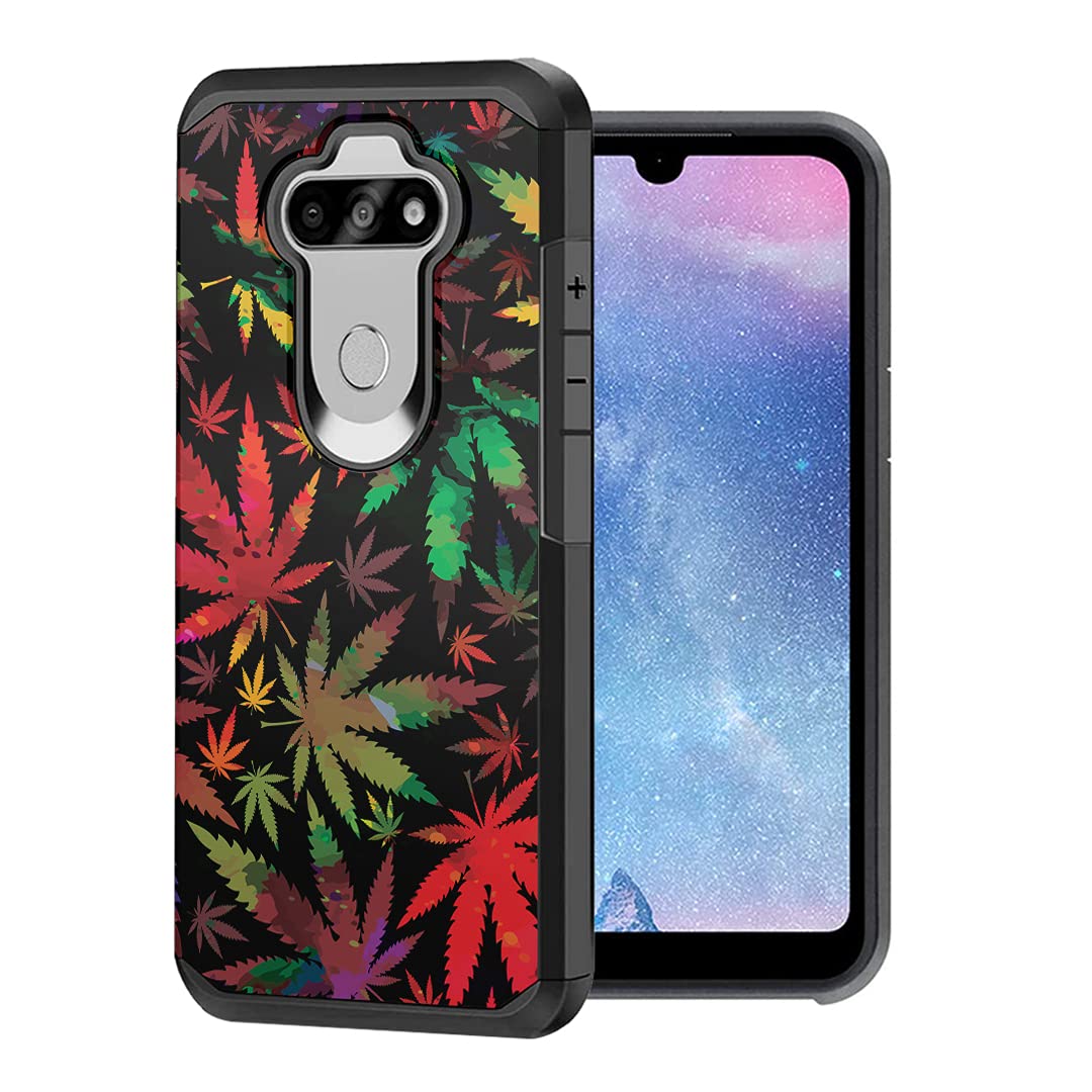 Slim LG K31 Phone Case - Heavy Duty Protection for Men & Women | Colorful Leaf Design for Everyday Use