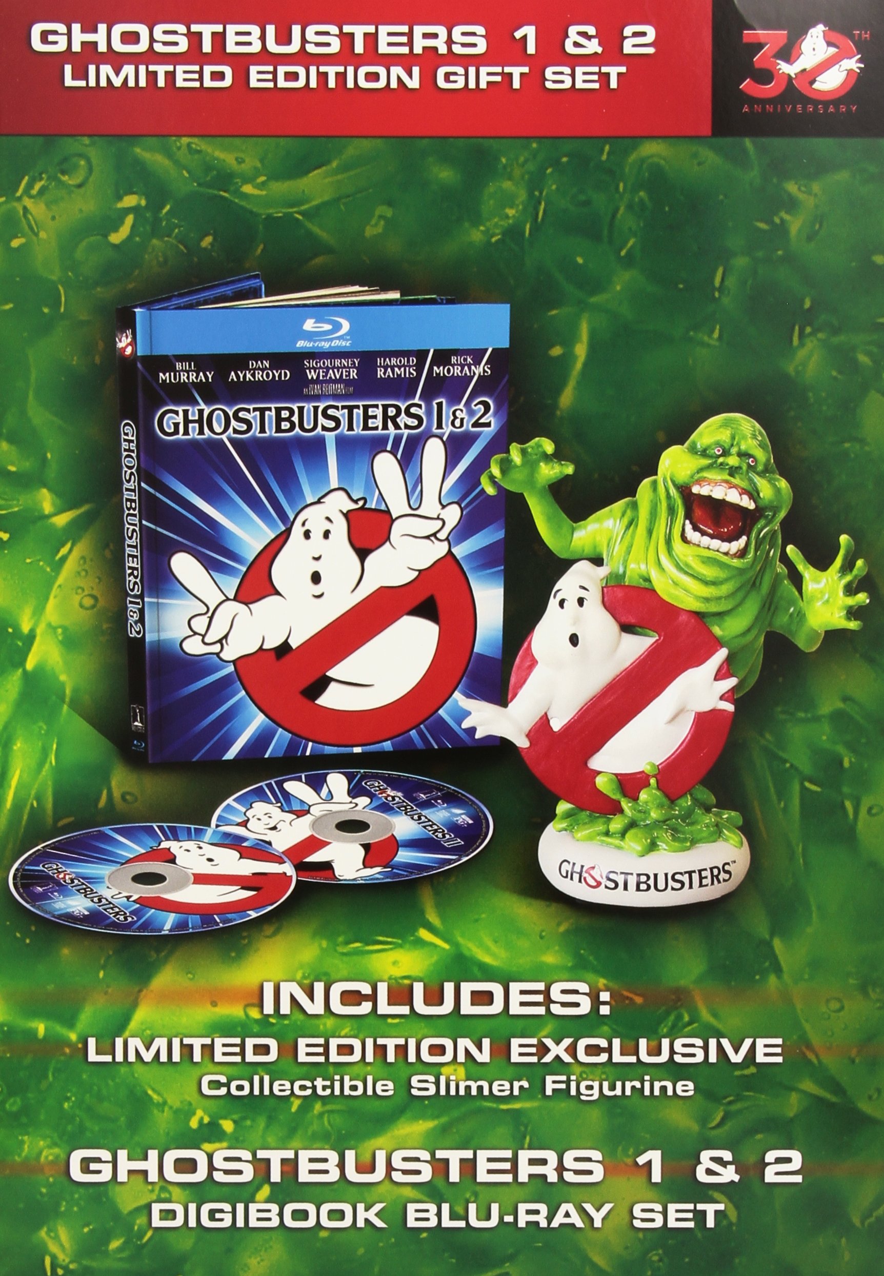 Ghostbusters & Ghostbusters 2 Movie Collection Gift Set - Perfect for Halloween, Movie Nights & Sci-Fi Fans