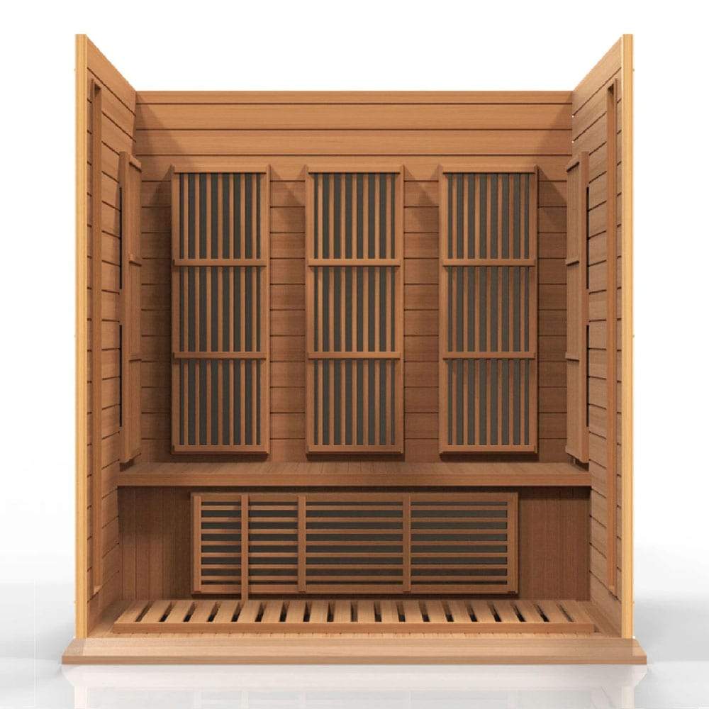Maxxus MX-K306-01-ZF 3 Person Low EMF Far Infrared Sauna for Home Relaxation & Detox - Perfect for Wellness, Muscle Recovery & Stress Relief