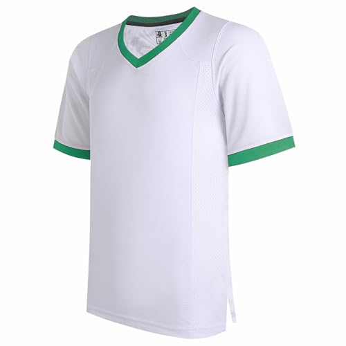 Kelly Green Neck-white Jersey