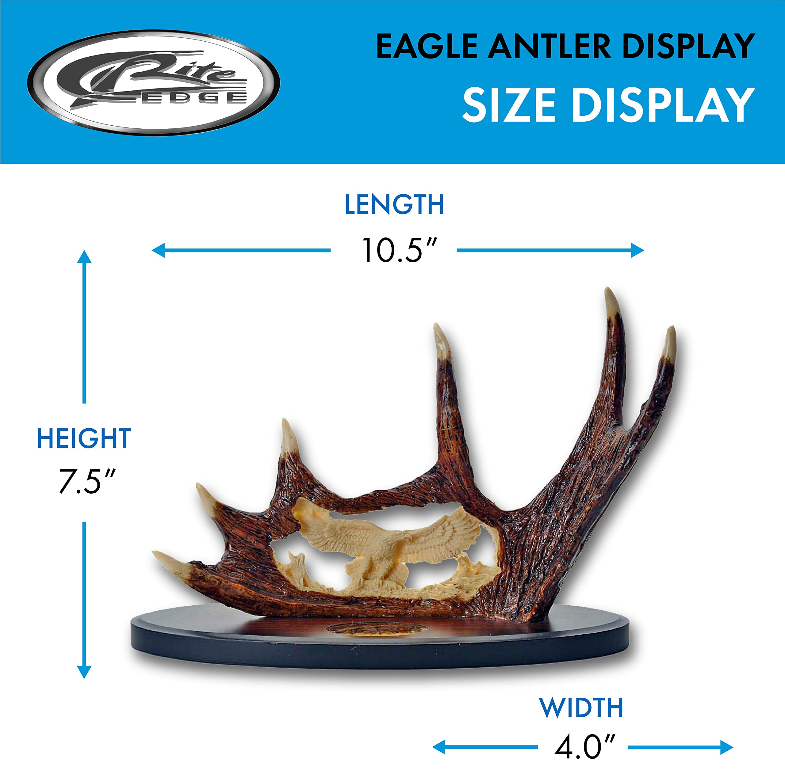SZCO Supplies Premium Antler Display Knife - Handcrafted Hunting Collectible for Home & Cabin Decor, Gift for Outdoorsmen & Hunters - Perfect for Wall Mounting, Cabinets, and Trophy Rooms