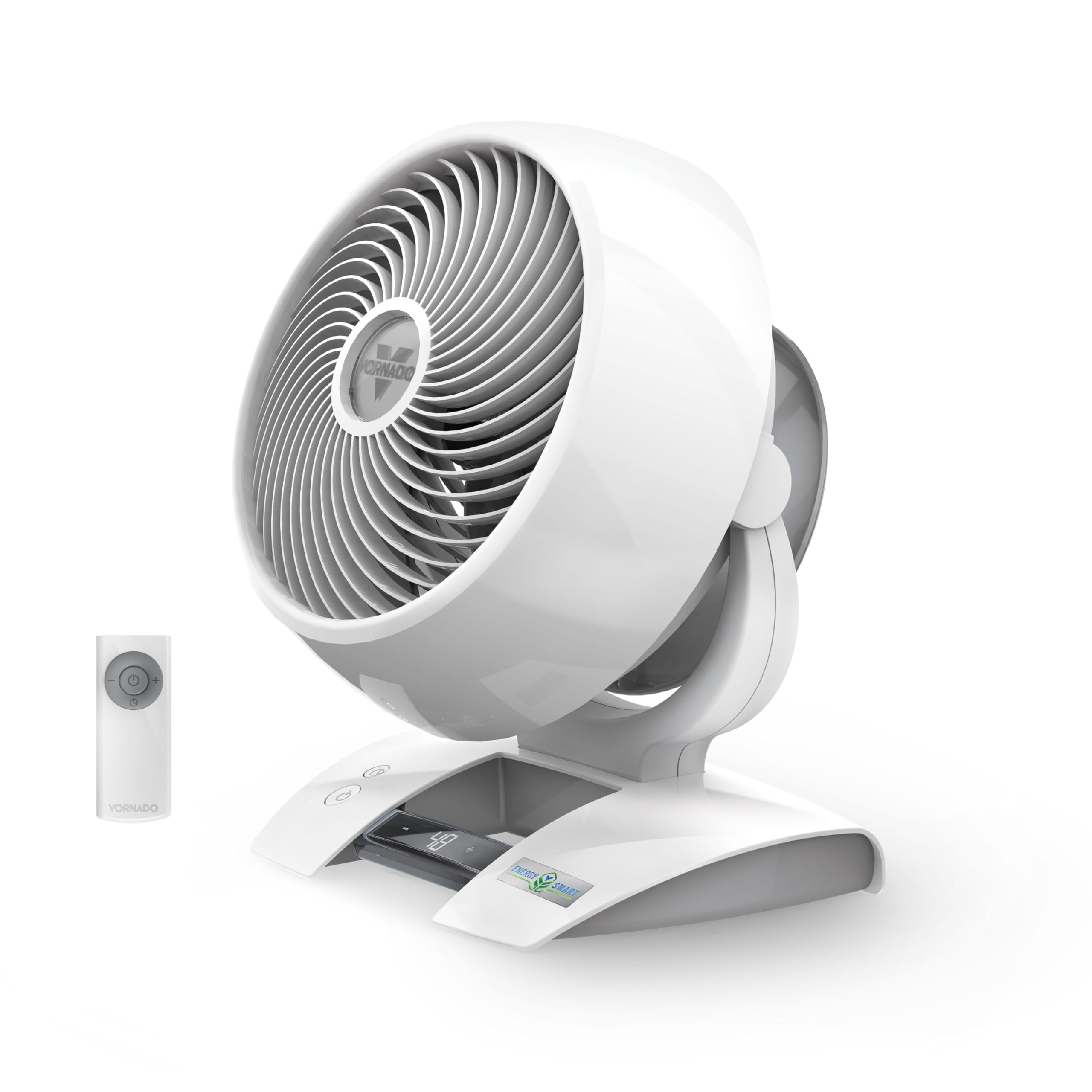 Vornado 6303DC Energy Smart Medium Air Circulator Fan with 3-Speed Control, White - Quiet Cooling for Home, Office & Bedroom - Energy Efficient Air Circulation for Year-Round Comfort