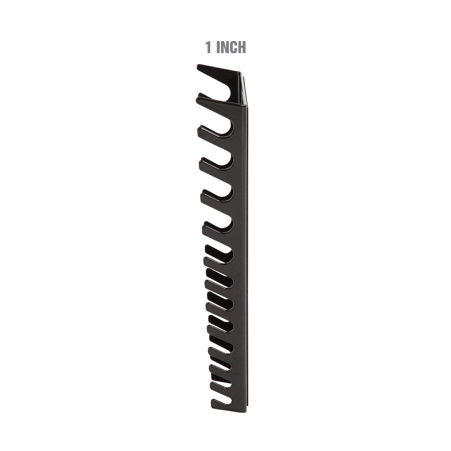 OEMTOOLS 22176 Pro Magnetic Wrench Organizer - 12 Slot SAE & Metric Tool Storage Rail for Tool Boxes, Drawers & Metal Surfaces | Heavy Duty Workshop & Garage Tool Organization (Black)