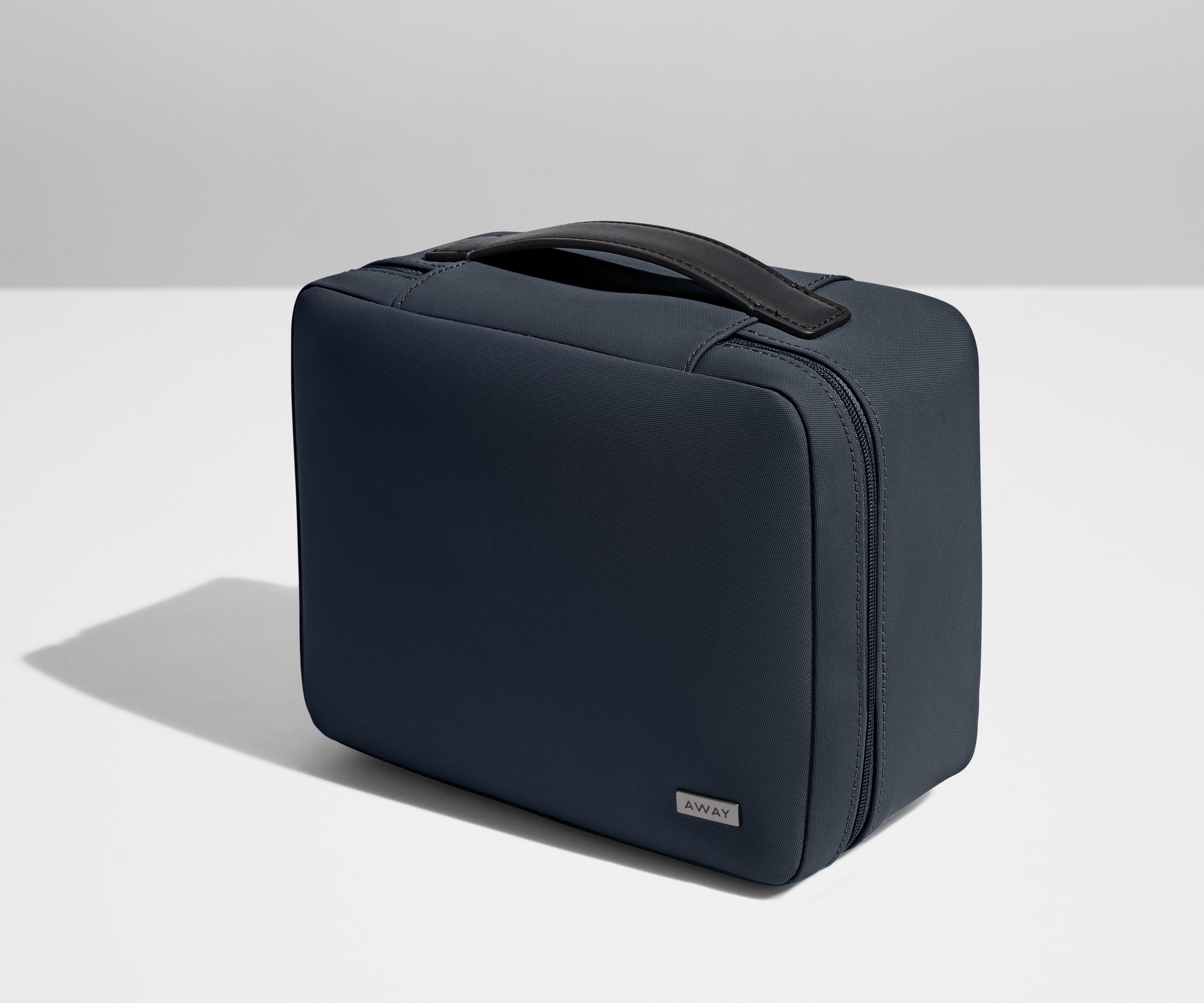 Premium Navy Blue Cosmetic Bag for Women - Travel Makeup Organizer with Multiple Pockets | Perfect for Travel, Gym & Daily Essentials Storage