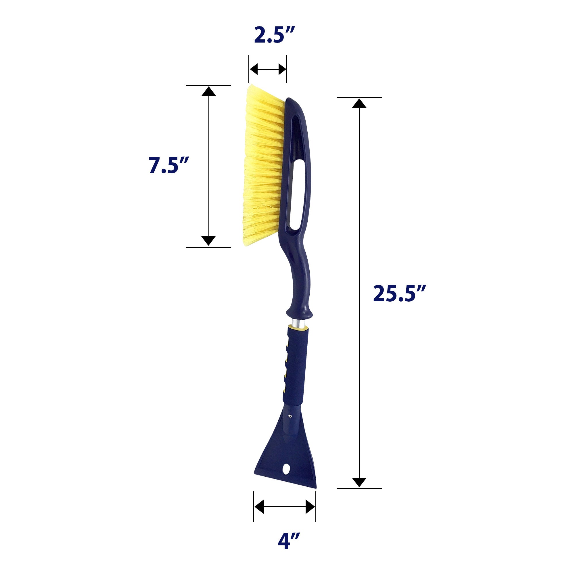 **Michelin Heavy Duty 25 Inch Snow Brush with Ice Scraper – Lightweight Aluminum Shaft & Ergonomic Grip – Blue, Yellow, Gray – Pack of 2 – Perfect for Cars, SUVs, Trucks – Winter Snow & Ice Removal Tool**