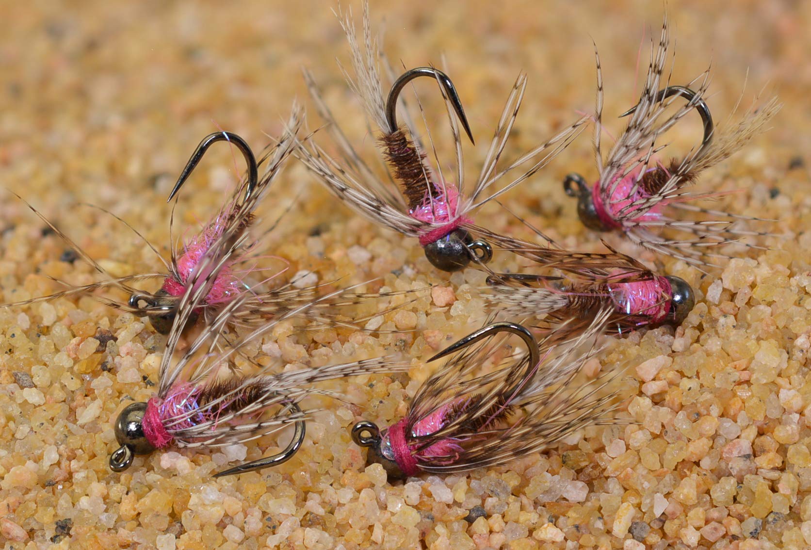 Premium Tungsten Bead Frenchie Jig Fly - Euro Nymph Flies with Hanak Hooks - Perfect for Trout Fishing in Rivers and Streams