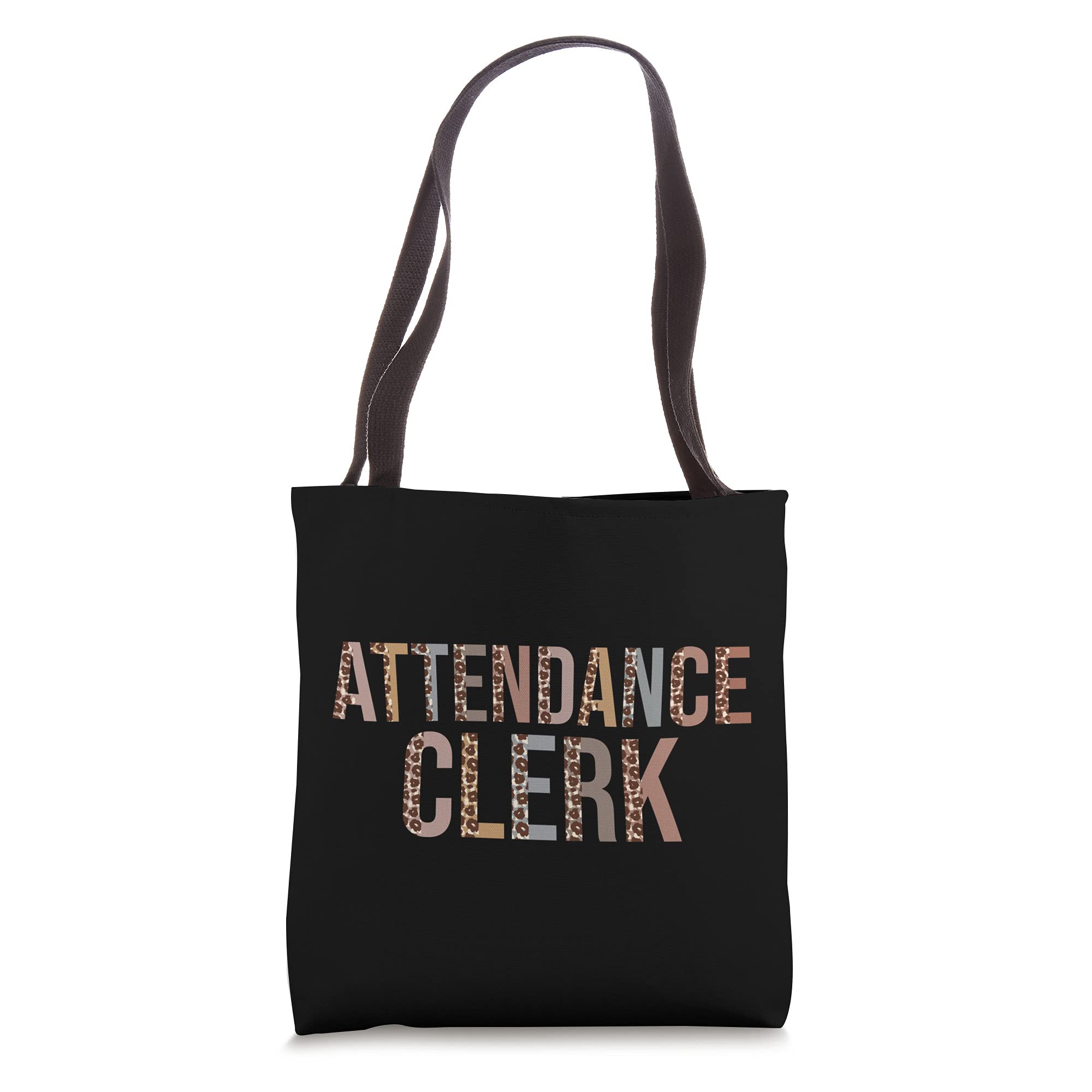 Funny Leopard Print Tote Bag for School & Office - Perfect for Attendance Clerk Supplies, Back to School Essentials & Daily Commute