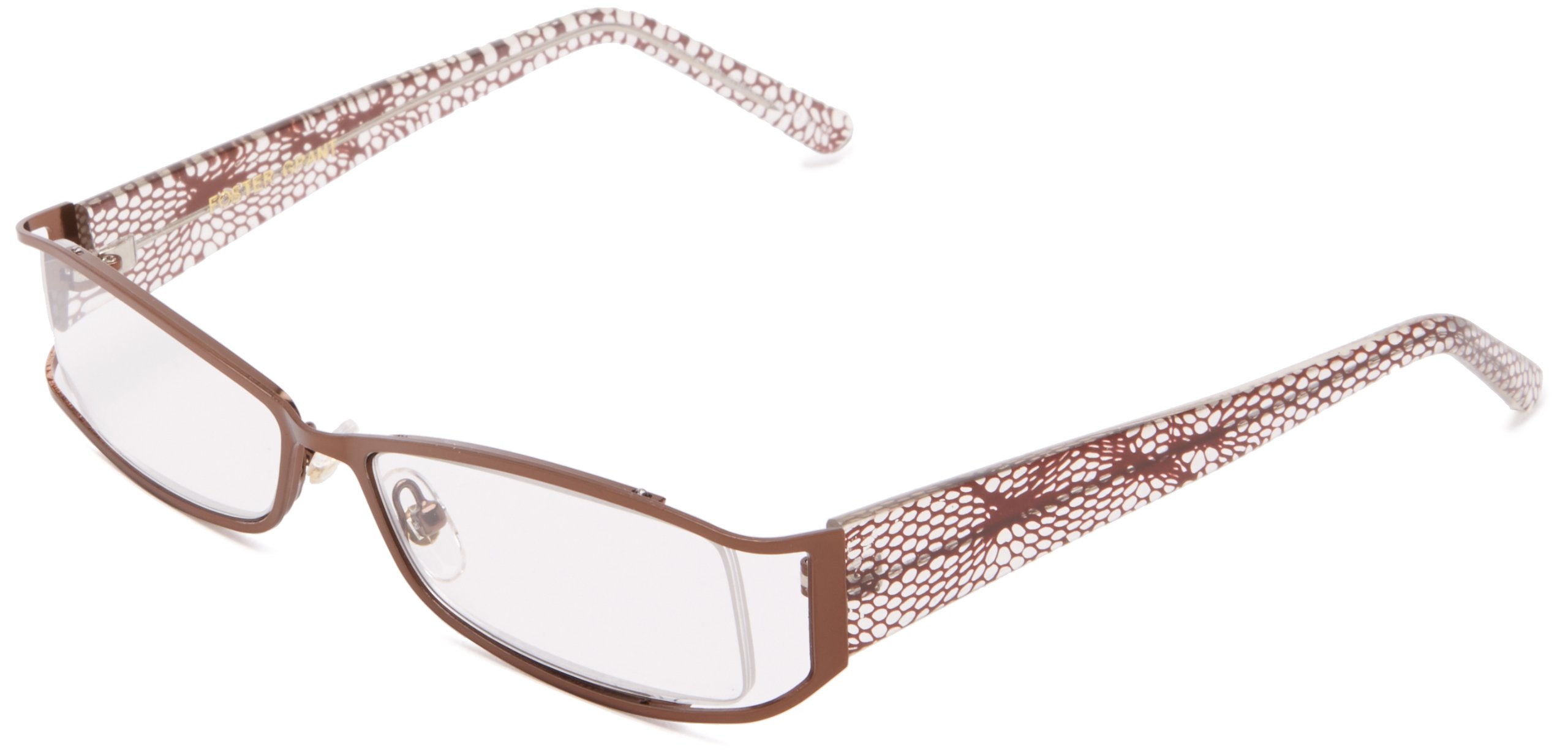 Foster Grant Women's Leelah Rectangular Reading Glasses +1.50 to +3.50 Strength - Stylish Lightweight Frames for Reading, Computer Use & Daily Activities