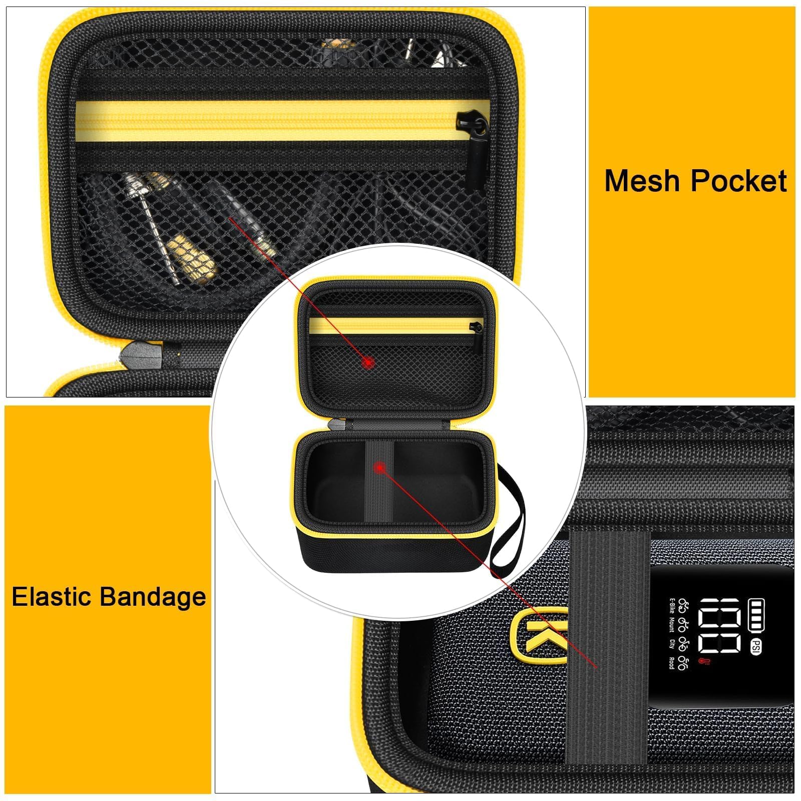 Fanttik X8/X9 Bike Pump Case - Portable Tire Inflator Storage Holder for Cycling & Travel Accessories
