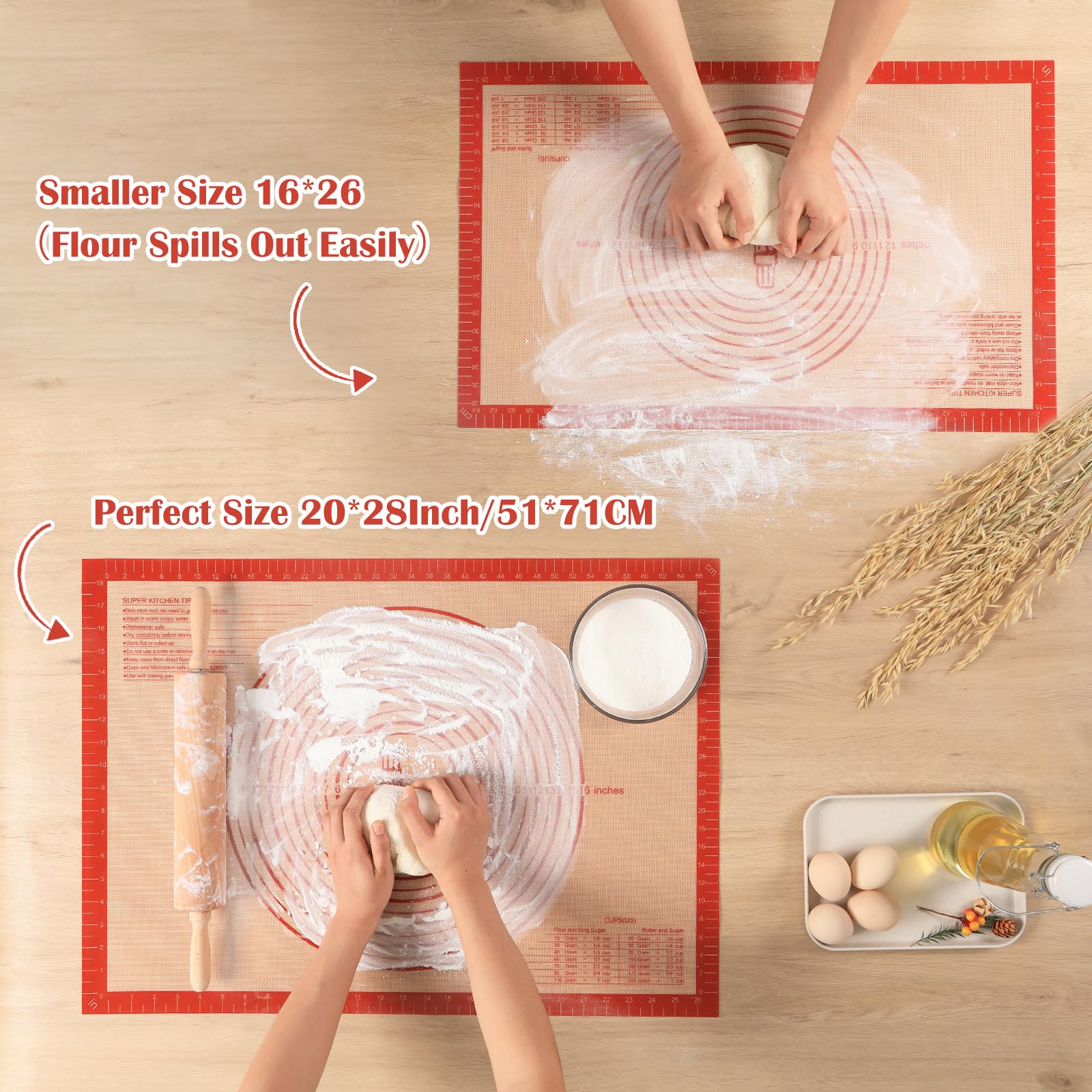 Non-Slip Extra Large Silicone Baking Mat 28