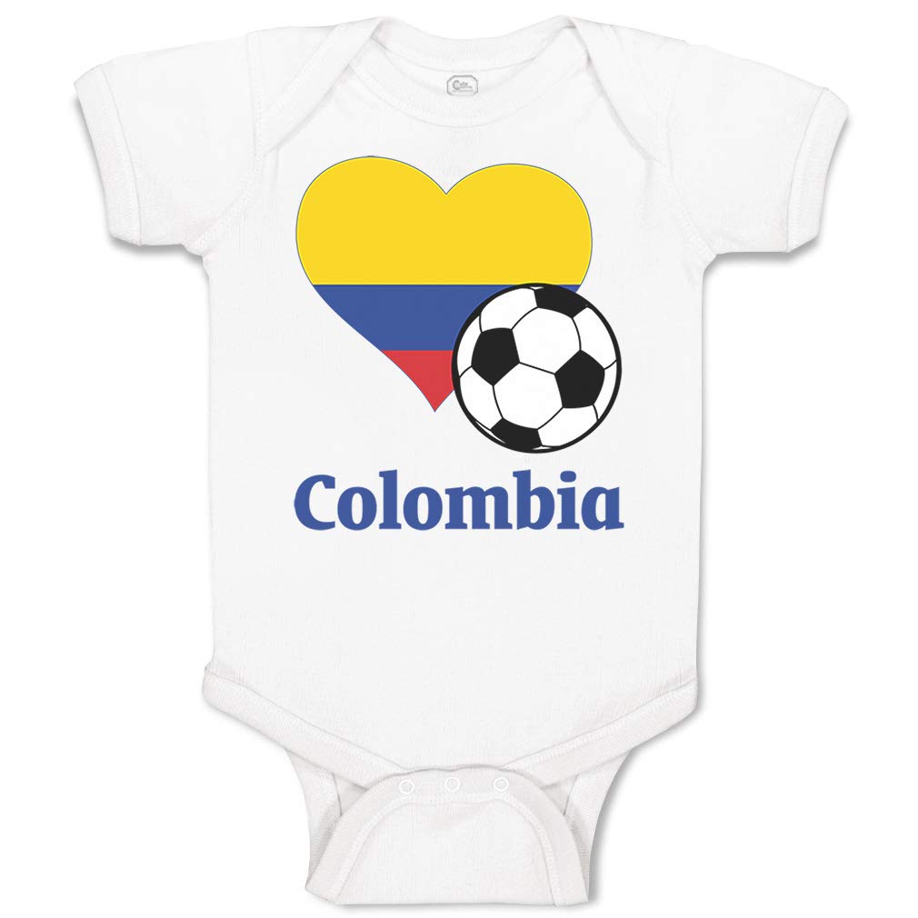 Funny Cute Rascals Baby Bodysuit - Colombia Soccer Outfit for Boys & Girls | Perfect for Football Fans & Playtime
