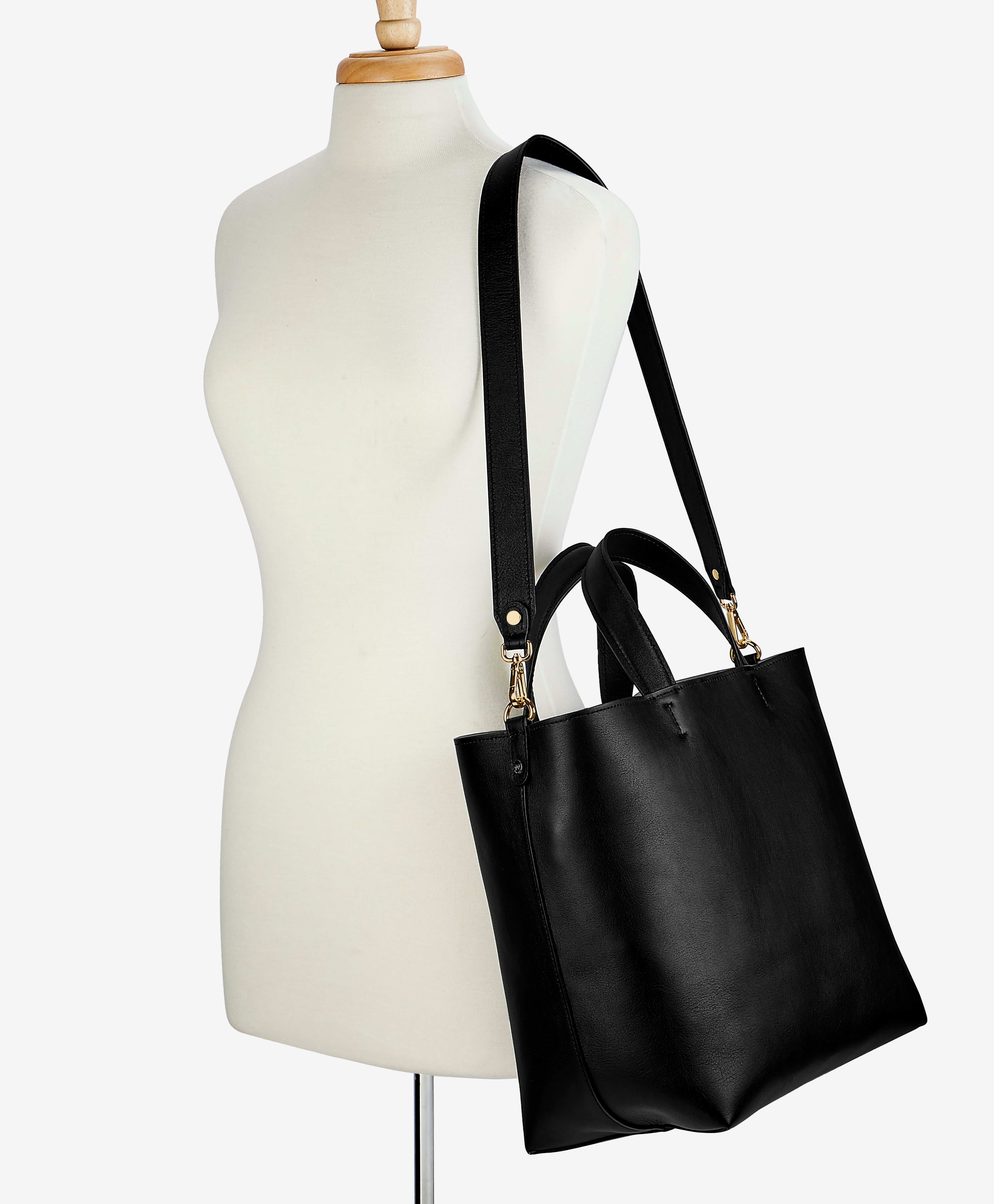 Austin Tote Bag in Black - Premium European Calfskin Leather Handbag for Women - Perfect for Work, Travel & Everyday Use