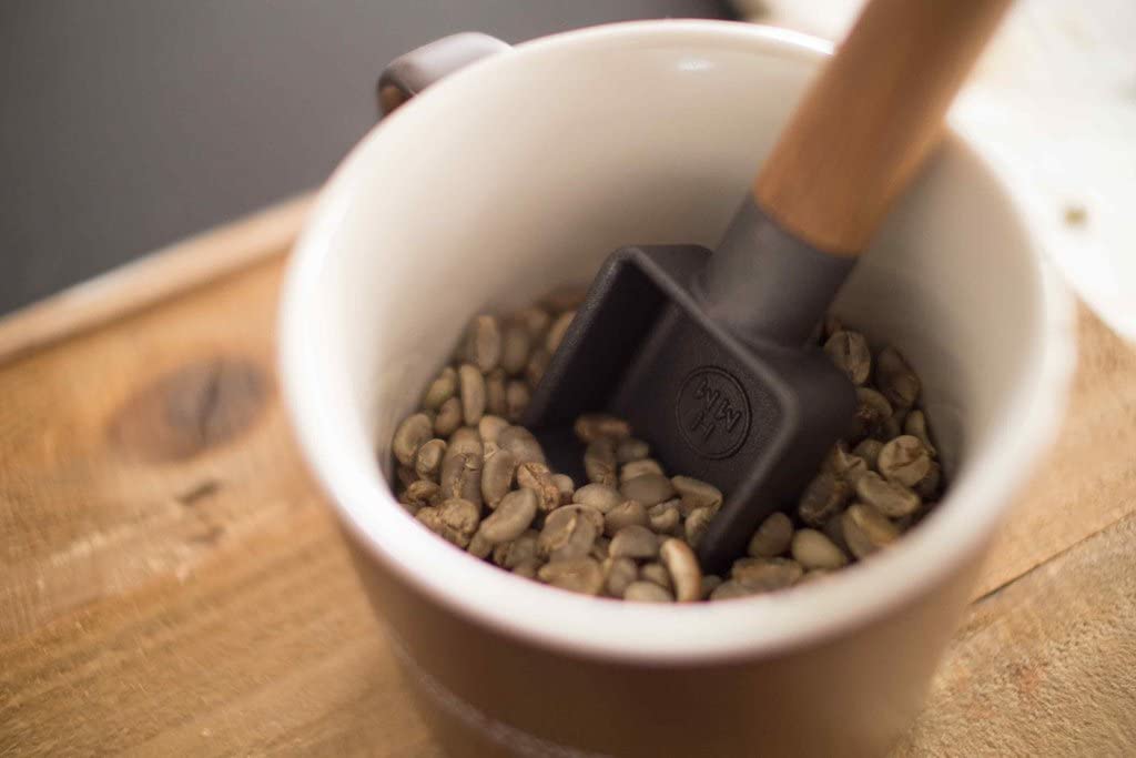 Premium HMM Iron & Teak Coffee Scoop - Durable & Stylish Measuring Spoon for Coffee, Tea, and Spices - Perfect for Home, Cafe, or Barista Use