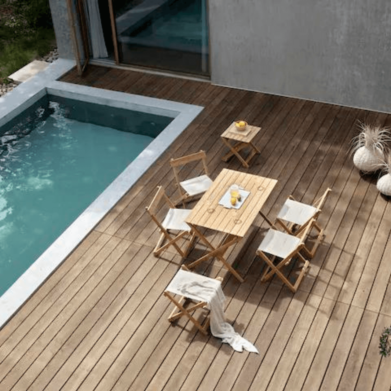 Premium BM Outdoor Dining Table Set - Weather-Resistant & Durable Patio Furniture for Backyard, Garden, Poolside - Perfect for Al Fresco Dining & Entertaining