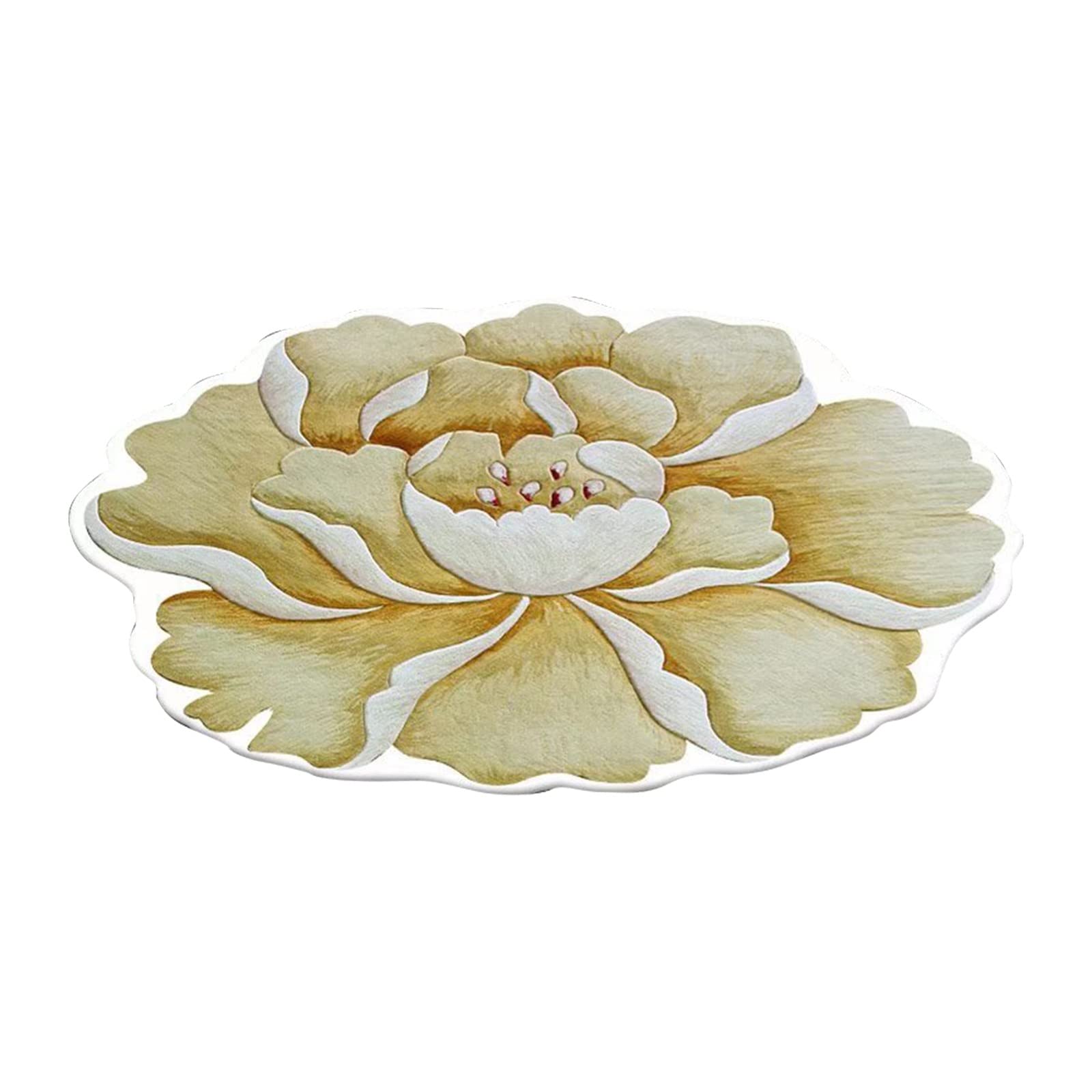 3D Flower Heat Transfer Area Rugs - Non-Slip Floor Mat for Living Room, Bedroom, Sofa - Soft & Durable Home Decor Carpet for Cozy Spaces