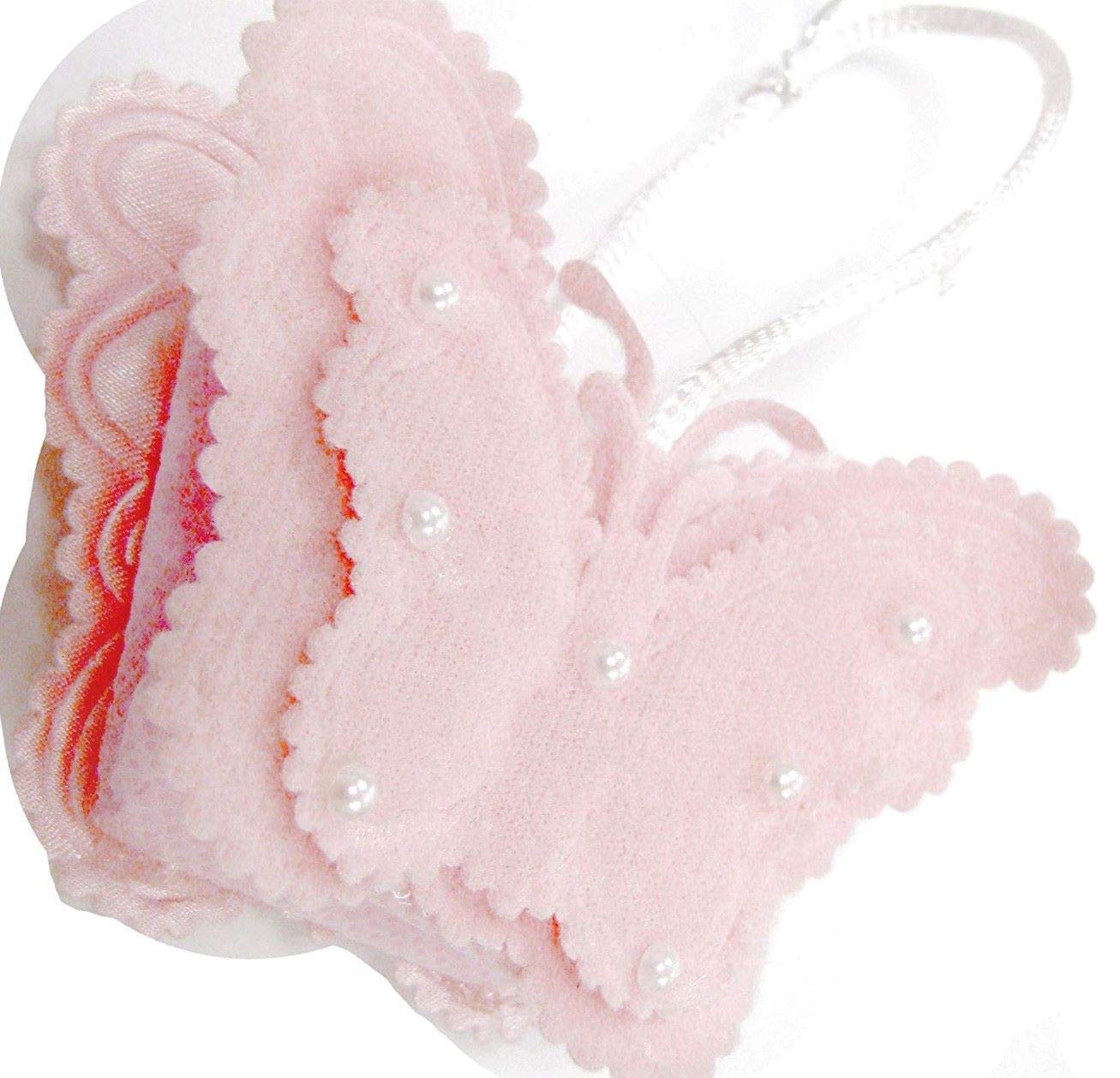 Linpeng Elegant Pink Butterfly Organza Pouch - Small Gift Bags for Jewelry, Cosmetics & Party Favors - Perfect for Weddings, Birthdays & Special Occasions