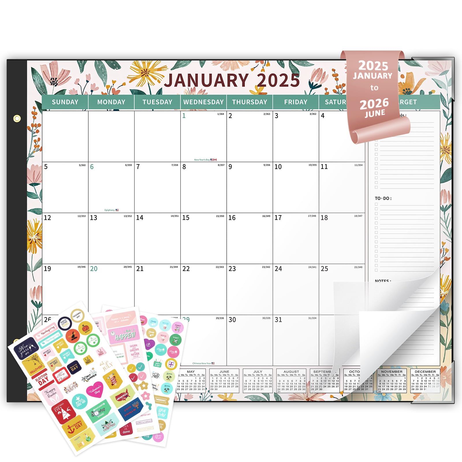 Ospelelf 2025-2026 Large Desk Calendar - 22