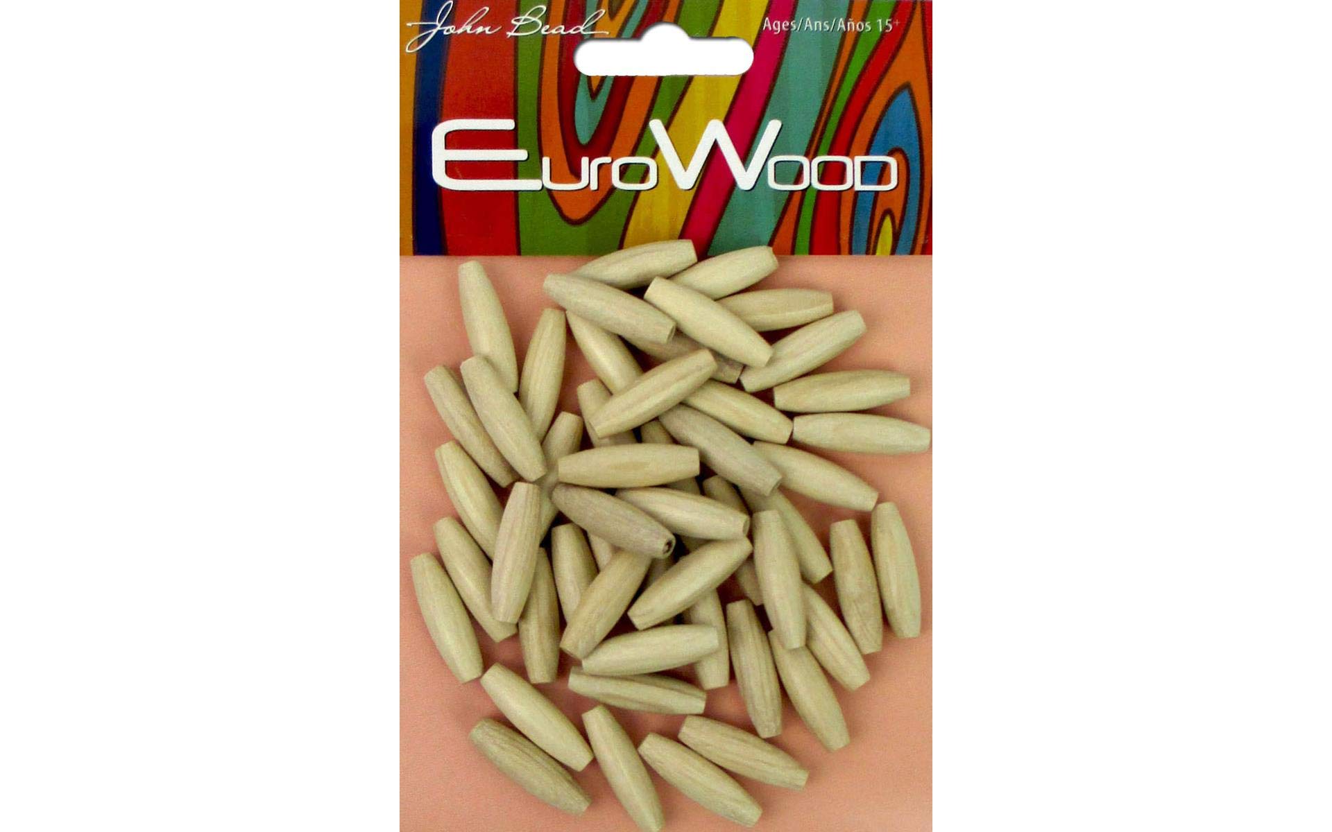 50Pcs Natural Wooden Beads 6x20mm - European Spaghetti Beads for DIY Jewelry Making, Home Decor, Craft Projects | Perfect for Necklaces, Bracelets, Scrapbooking & Bohemian Decorations