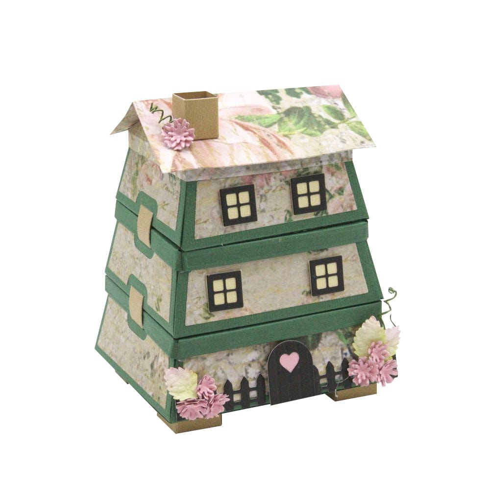 Buzzing Beehive House Gift Box Die Set 5111e - Perfect for DIY Scrapbooking, Card Making, and Paper Crafting Projects
