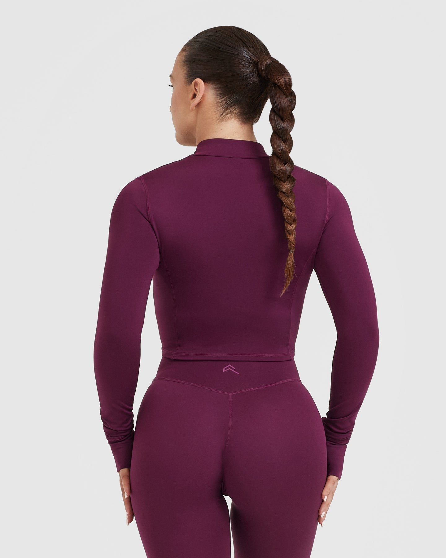 Timeless Women's Crop Jacket in Ripe Fig Color | Lightweight Spring Outerwear for Casual Wear & Street Style Fashion