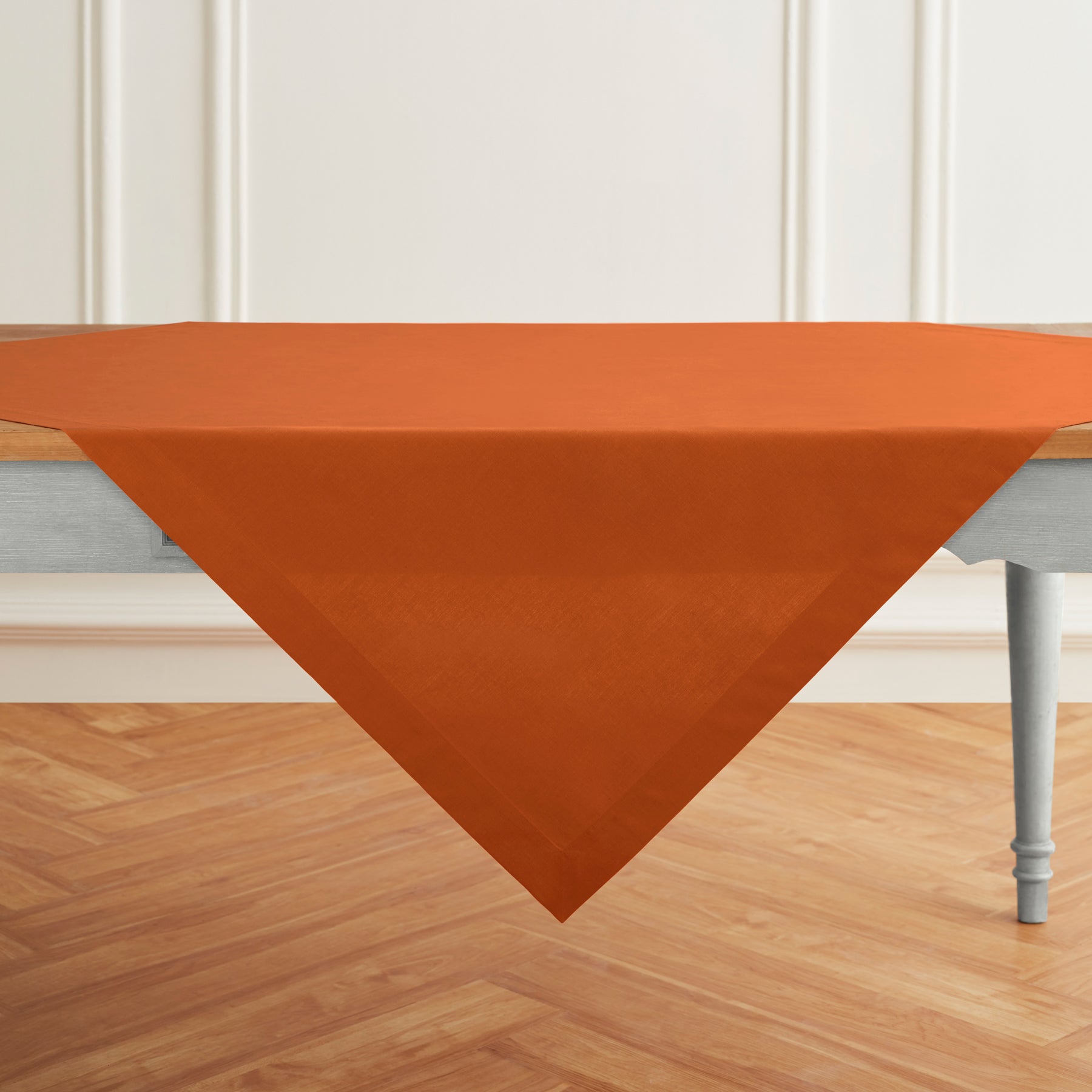 Premium Dru Cotton Linen Table Throw - Soft & Durable Table Cover for Dining Room, Kitchen, or Outdoor Picnic - Elegant Home Decor & Party Tablecloth