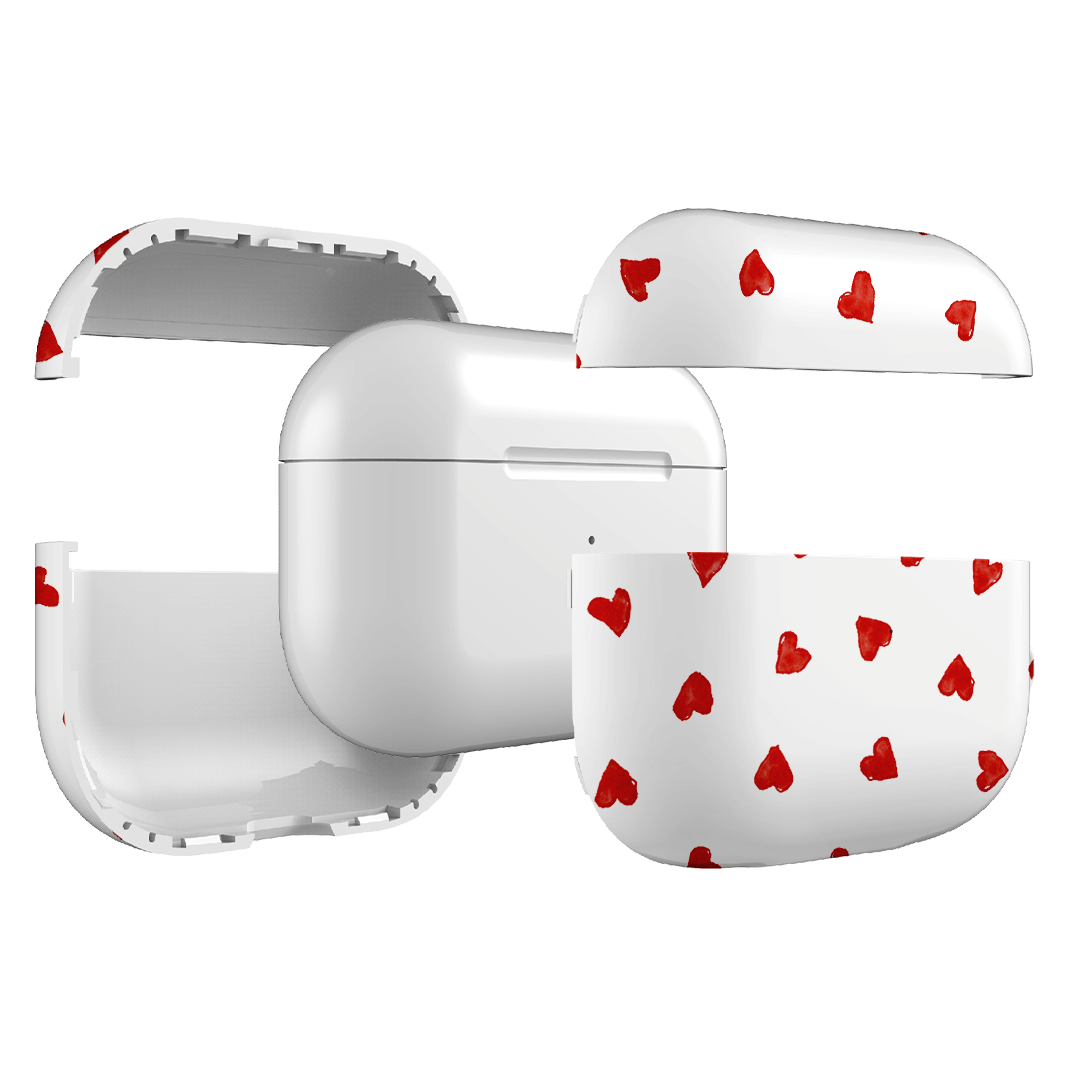 Cute Love Hearts AirPods Pro Case Cover - Shockproof Protective Silicone Sleeve for Apple AirPods Pro (1st/2nd Gen) - Perfect Gift for Valentine's Day, Anniversary & Everyday Use