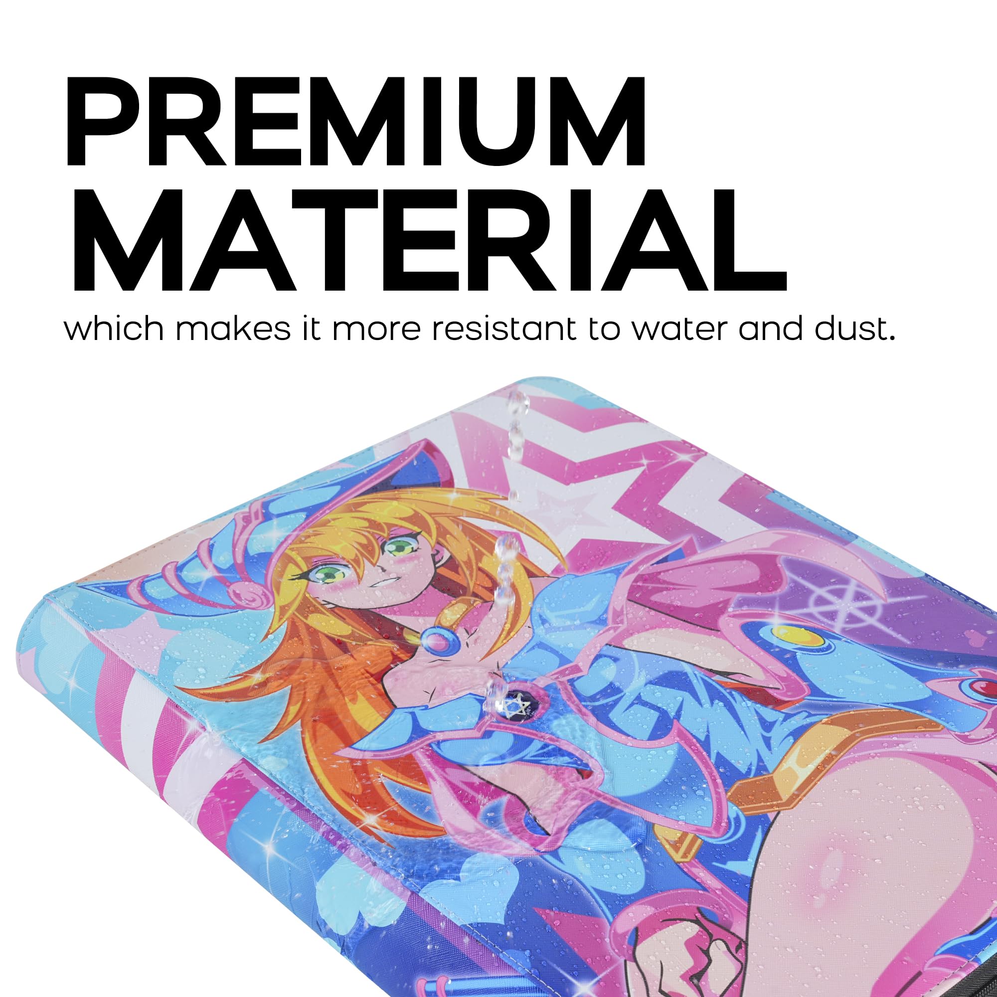 DRZERUI Premium 1000+ Pocket Trading Card Binder - Ringless 16-Pocket Album for Yu-Gi-Oh, Magic, and Standard Size Cards | Durable Storage for Collectors, Tournaments & Game Nights