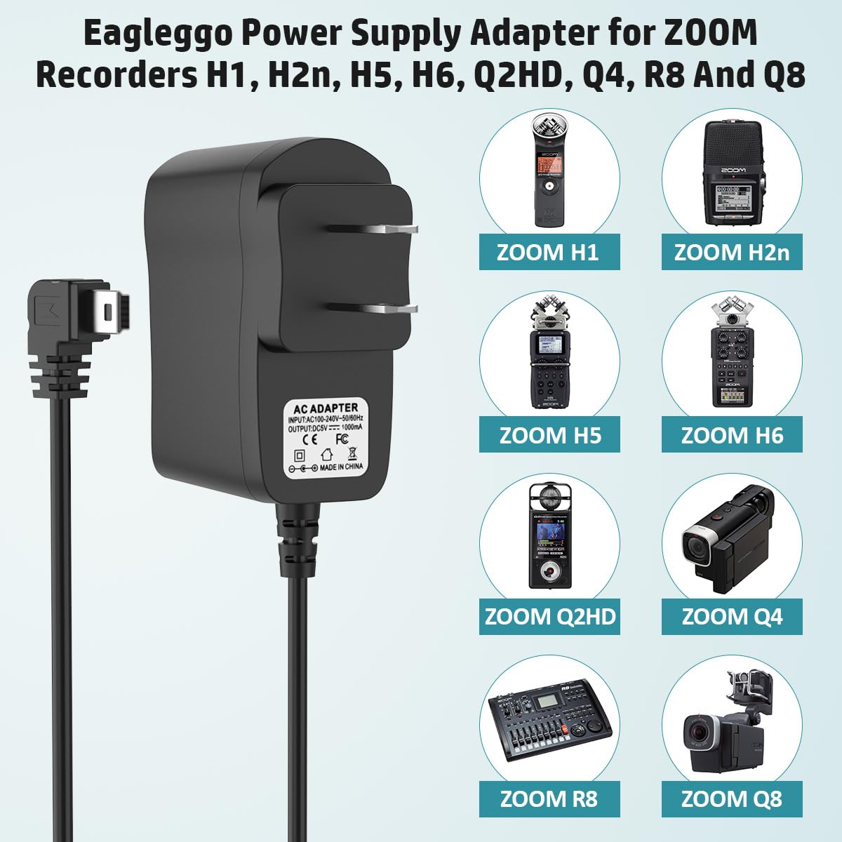 Original AC Adapter Power Charger for LeapFrog LeapPad Ultra XDi & LeapPad 3 Kids Learning Tablet - Replacement Charger for Home, School & Travel Use