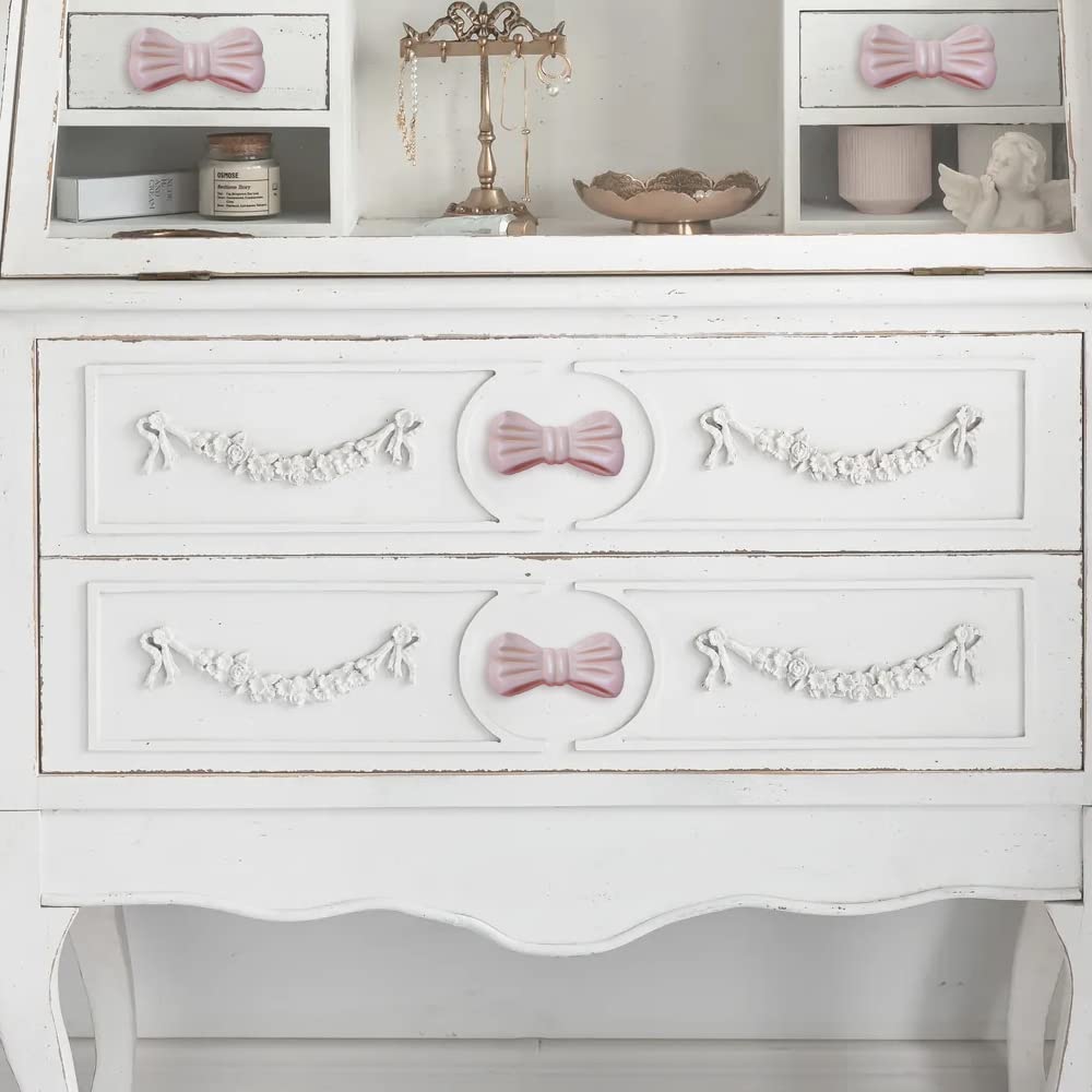 Pink Wood Cabinet Knobs - Pack of 2 for Kitchen & Kids Room Decor