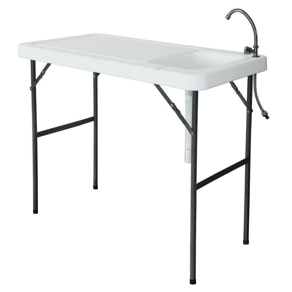 **BrandMagaz Portable Folding Outdoor Table - Camping Sink, Fish Cleaning & Hunting Cutting Station - Lightweight Picnic & Camping Supplies for Outdoor Adventures**    *(Perfect for Camping, Fishing, Hunting, Picnics & Outdoor Cooking)*