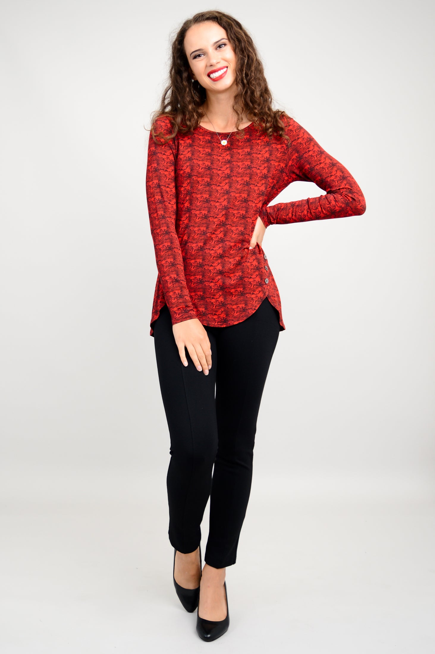 Bethany Top by Intro Vision | Soft Bamboo Fabric | Women's Casual Blouse for Everyday Wear & Summer Outfits