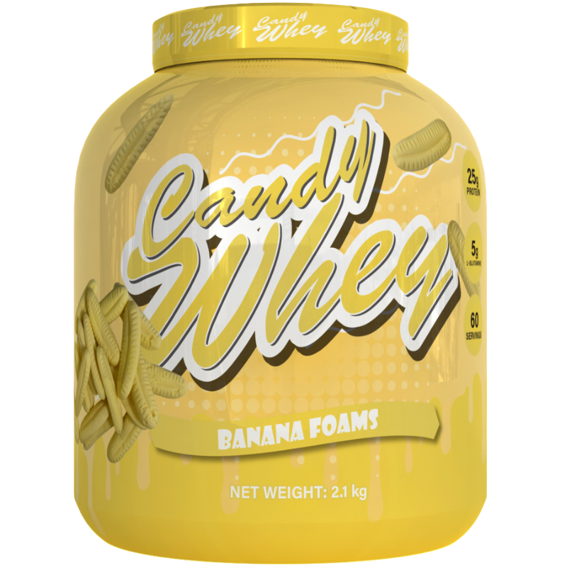 Premium Candy Whey Protein Powder 2.1kg (4.63 lbs) - Delicious Vanilla & Chocolate Flavors for Muscle Recovery & Post-Workout Shakes - Ideal for Gym, Fitness & Bodybuilding Enthusiasts