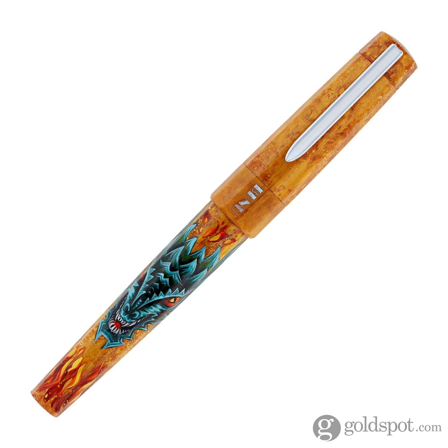 Benu Euphoria Handpainted Dragon Fountain Pen - Premium Glass Nib Calligraphy Pen for Writing, Collecting & Gift Giving - Perfect for Journaling, Letter Writing & Special Occasions