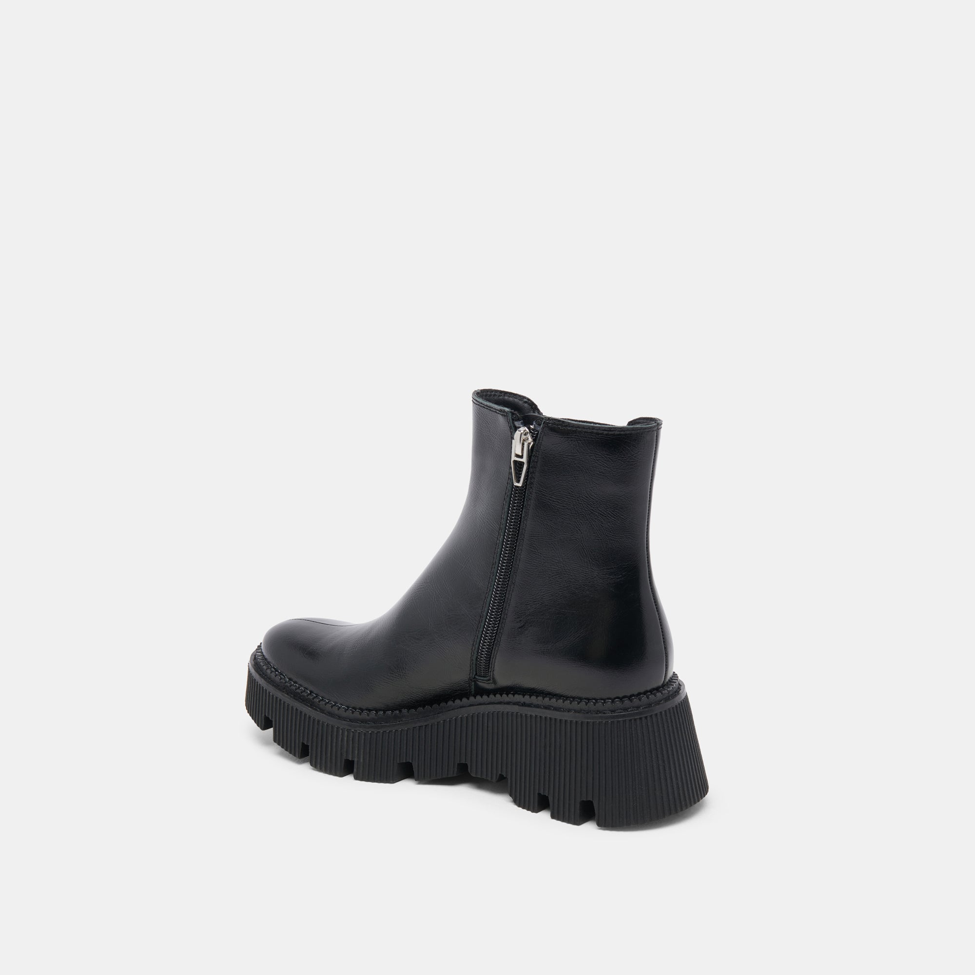 EMMET H2O Wide Calf Waterproof Rain Boots for Women - Midnight Crinkle Patent - Perfect for Gardening, Walking Dogs & Outdoor Activities