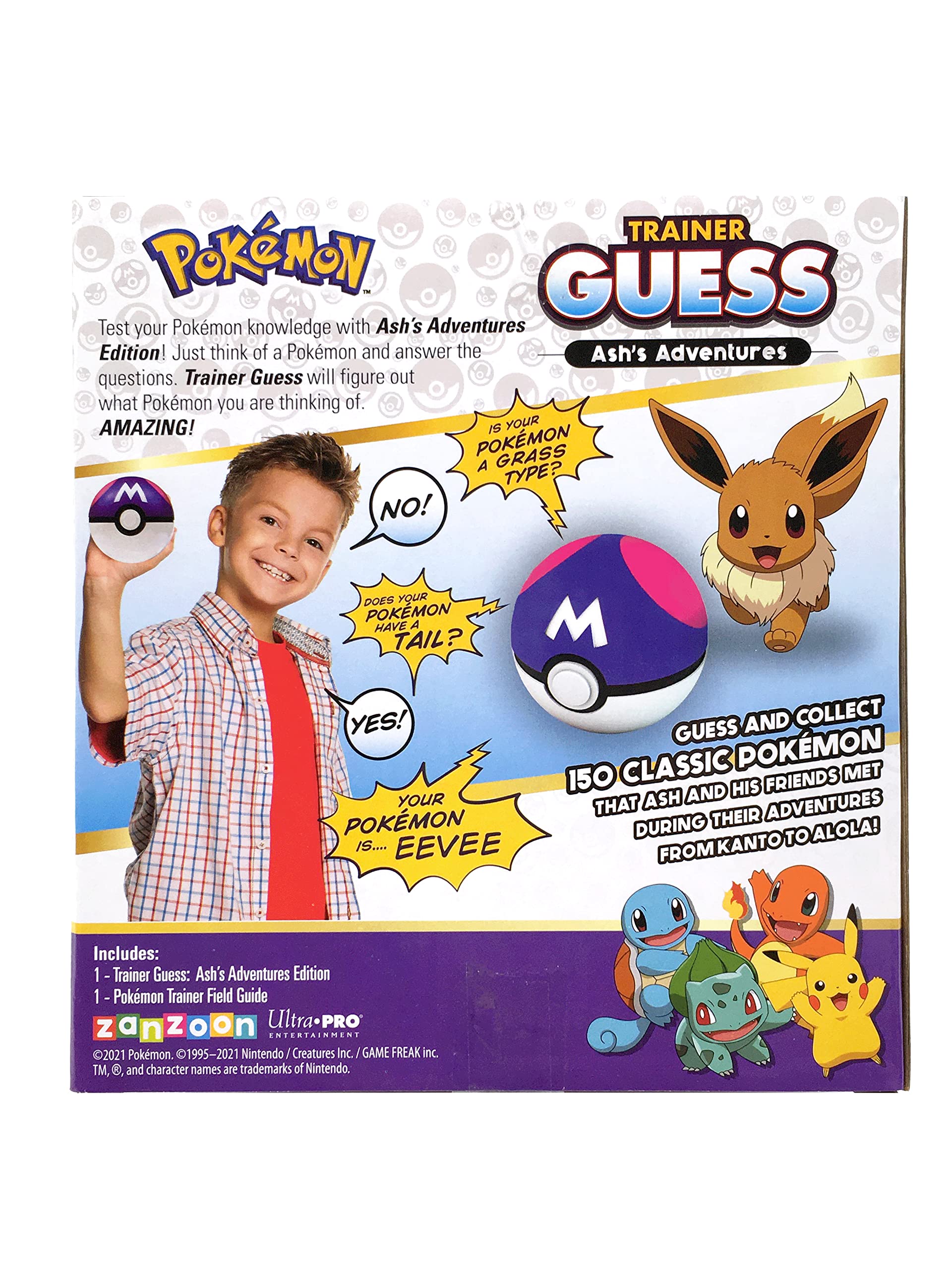 Pokemon Trainer Guessing Game - Ash's Adventures Toy for Kids & Travel Fun