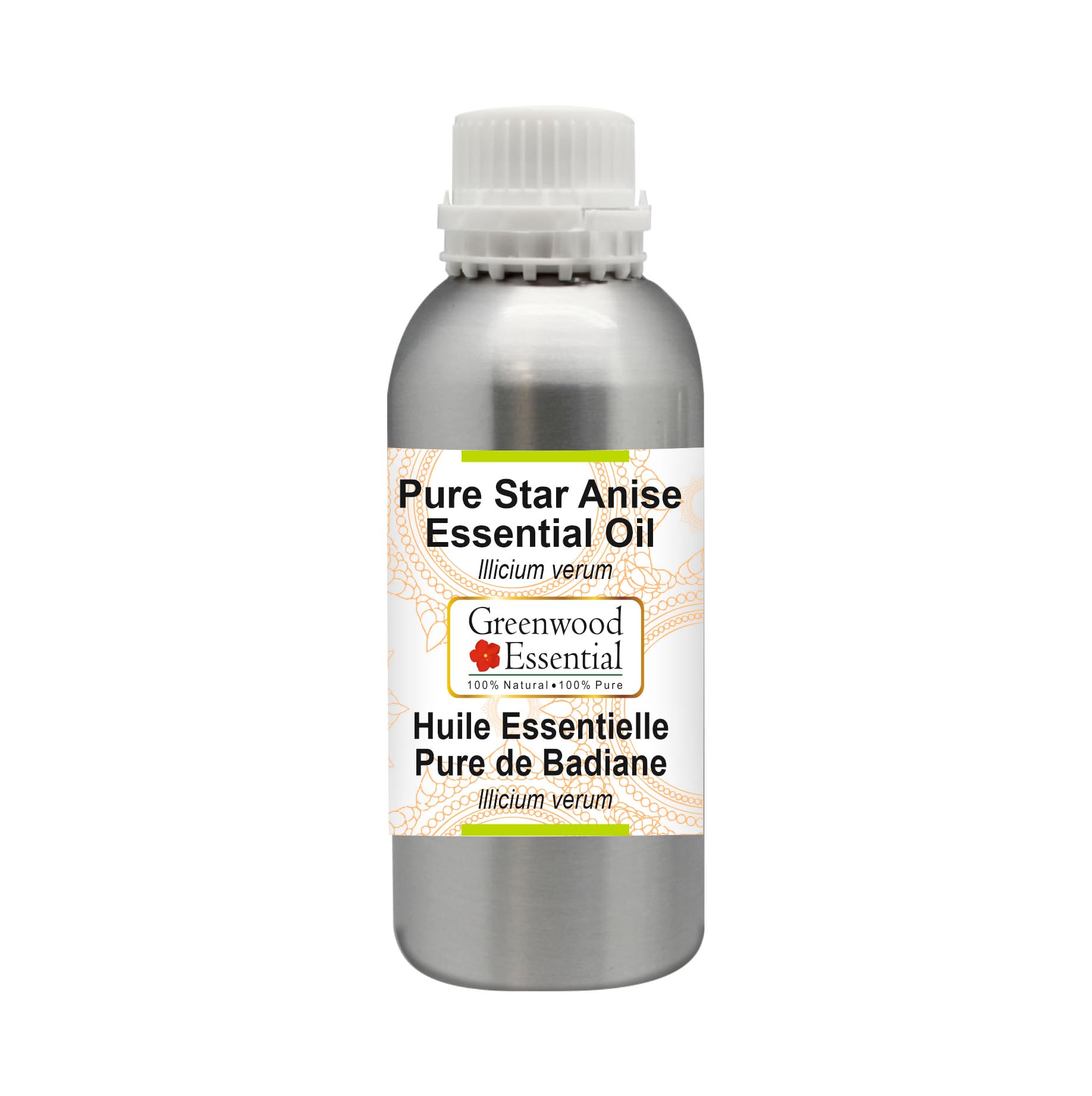 Pure Star Anise Essential Oil (Illicium Verum) 1250ml (42 oz) - 100% Natural, Therapeutic Grade for Aromatherapy, Massage & DIY Skincare