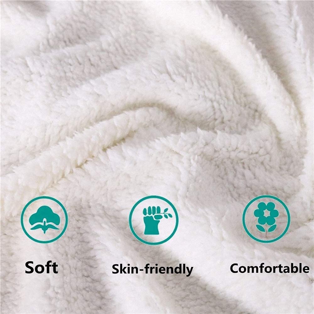 3D Wild Animal Print Tiger Blanket - Soft Fuzzy Throw Blanket for Bed, Sofa & Couch - 51