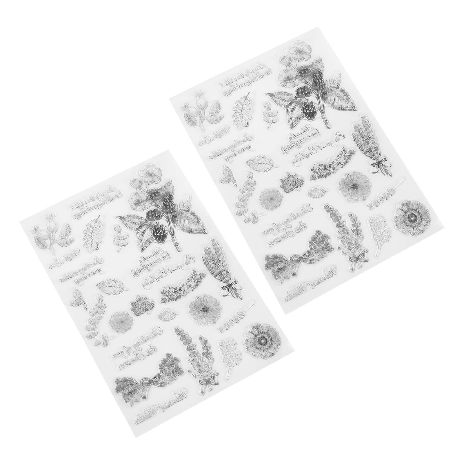Premium Clear TPR Book Cover Stickers - Reusable, Safe & Versatile Scrapbook Stickers for DIY Projects, School Supplies & Crafting