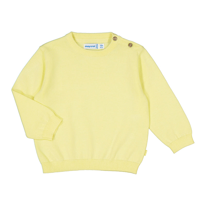 Mayoral Baby Boy Yellow Sweater - Soft Cotton Knit Cardigan for Newborns & Toddlers - Perfect for Fall & Winter Outfits, Photo Shoots & Family Gatherings