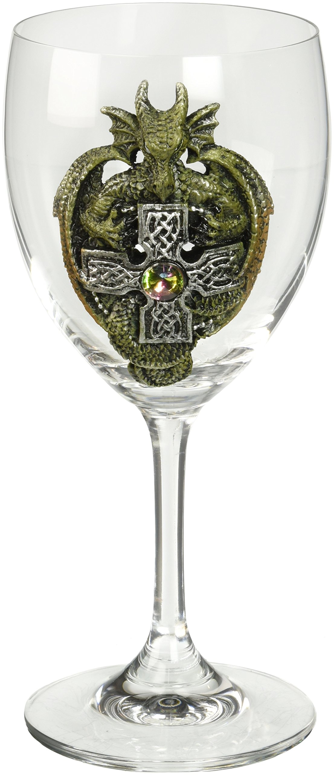 Premium Green Dragon Glass Goblet - Handcrafted Fantasy Drinking Cup for Wine, Mead & Cocktails | Perfect for Medieval Themed Parties, Renaissance Fairs & Game of Thrones Fans
