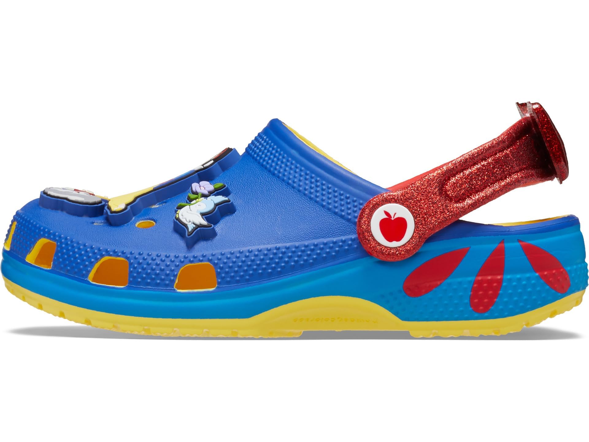 Crocs Disney Snow White Classic Clogs for Kids & Adults - Unisex Comfortable Slip-On Water Shoes for Pool, Beach, and Indoor Wear