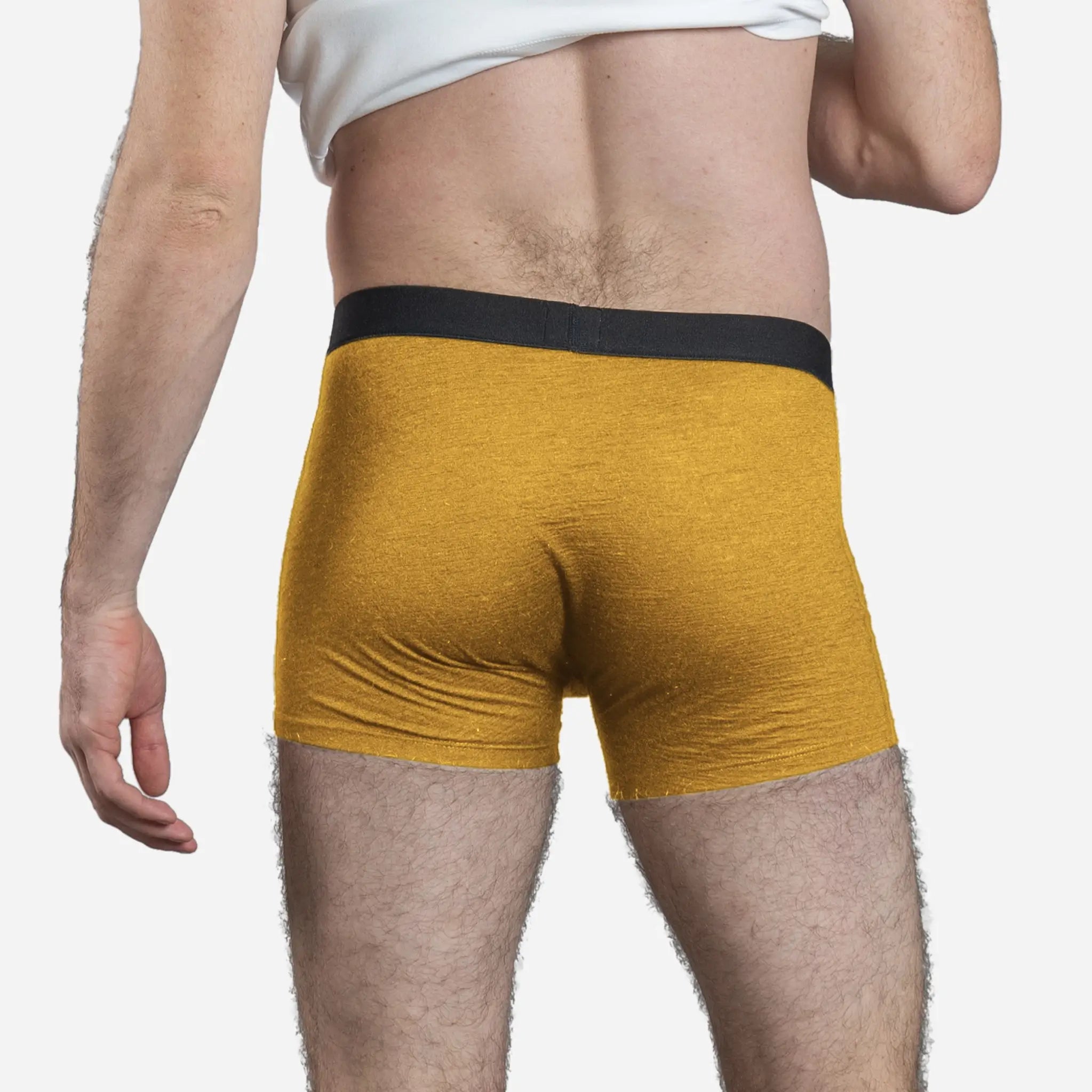 Ultra-Soft Men's Alpaca Wool Boxer Briefs - 160 GSM Lightweight Underwear for All-Day Comfort | Perfect for Travel, Hiking & Cold Weather Activities