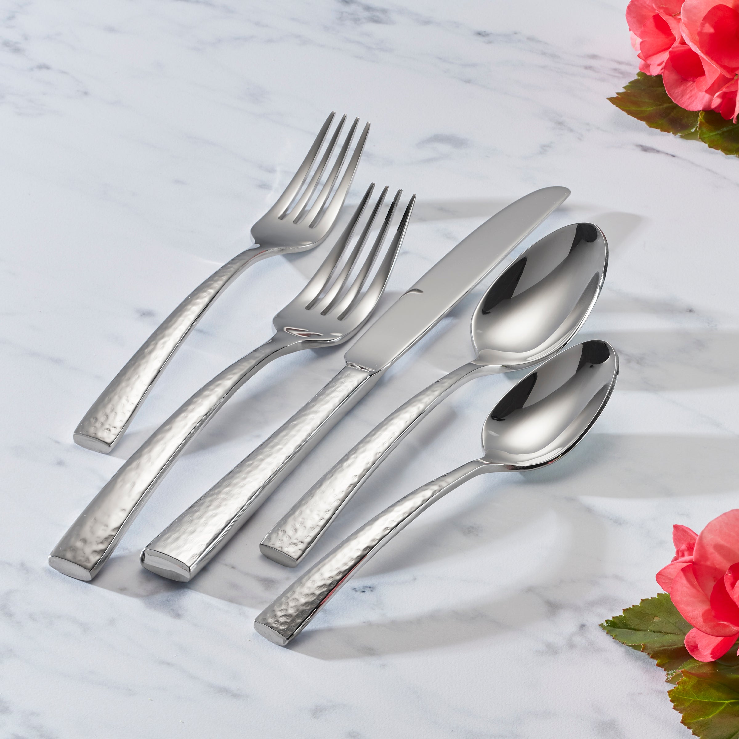 Cabria 20-Piece Stainless Steel Flatware Set - Elegant Silverware for 4 People, Dishwasher Safe - Perfect for Dining, Parties, and Everyday Use