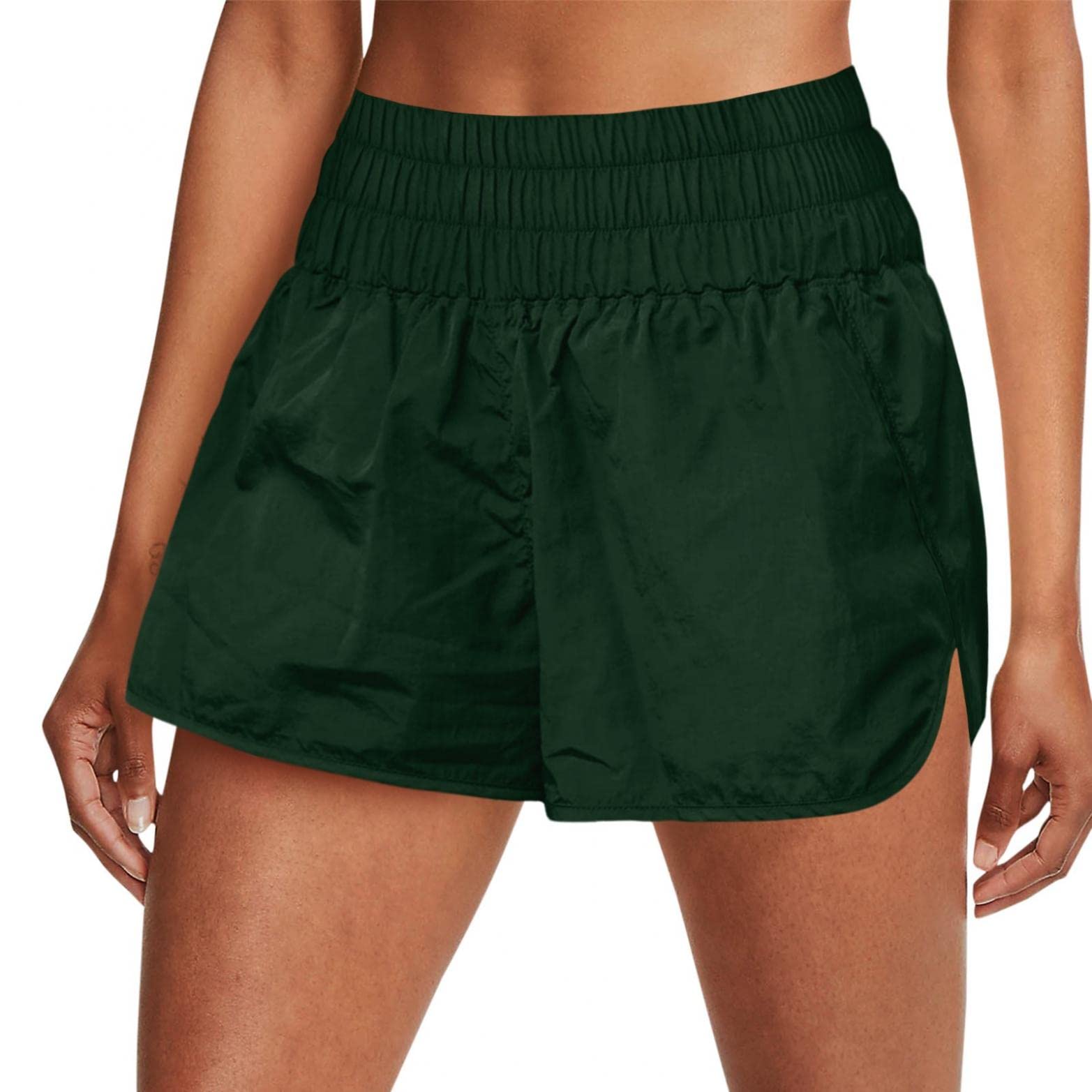 HCNTES Women's High Waist Yoga Shorts - Quick Dry Athletic Workout Shorts with Elastic Waistband for Gym, Running & Casual Wear | Comfortable Stretchy Activewear for Women