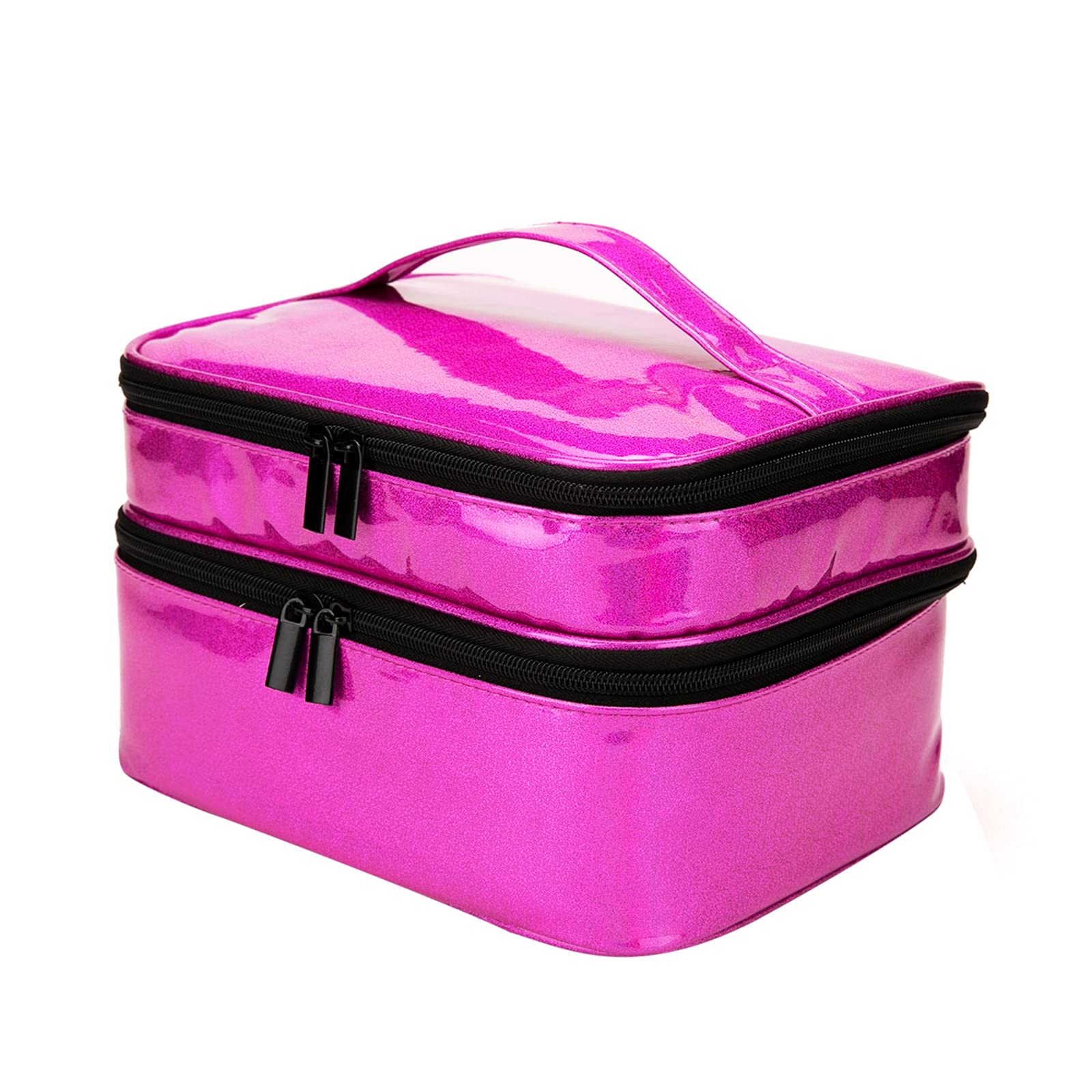 Waterproof Nail Polish Organizer Case - Holds 30 Bottles (0.5 Fl Oz) Double Layer Portable Manicure Storage Bag for Travel & Home Organization | Ships from USA | Perfect for Salon Professionals, DIY Nail Artists & Travel Enthusiasts