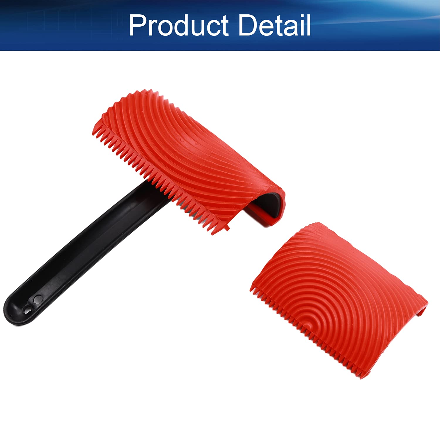 Auniwaig MS1814 Wood Graining Painting Tool Set - Rubber Wood Grain Tool for DIY Wall Art, Faux Finish & Decorative Painting - Perfect for Home Decor, Furniture Refinishing & Craft Projects
